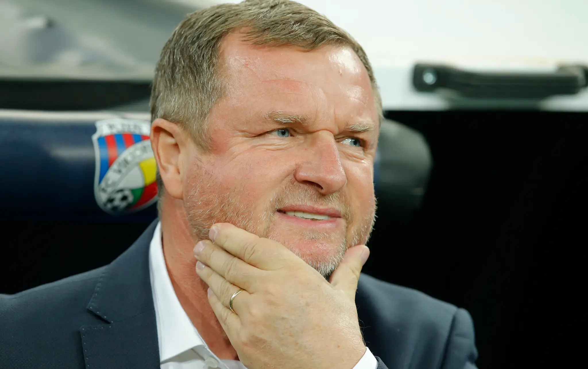 Kouč Plzne Pavel Vrba v zápase LM na pôde Realu.