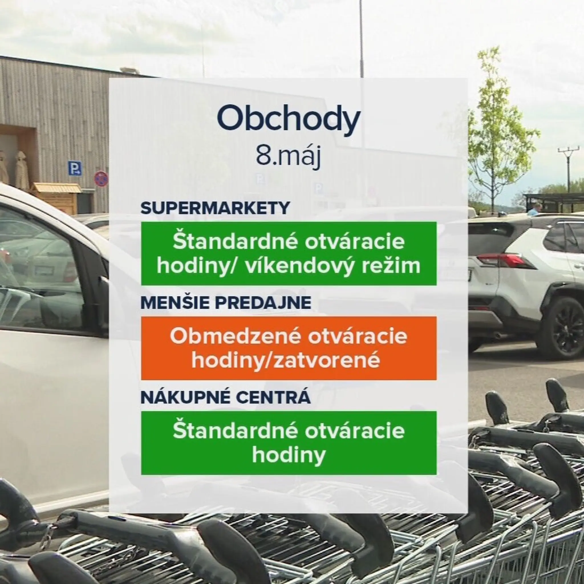 Obchody - 8. máj