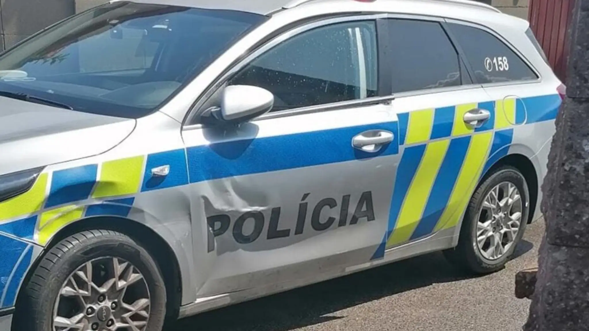 Otlčené auto.