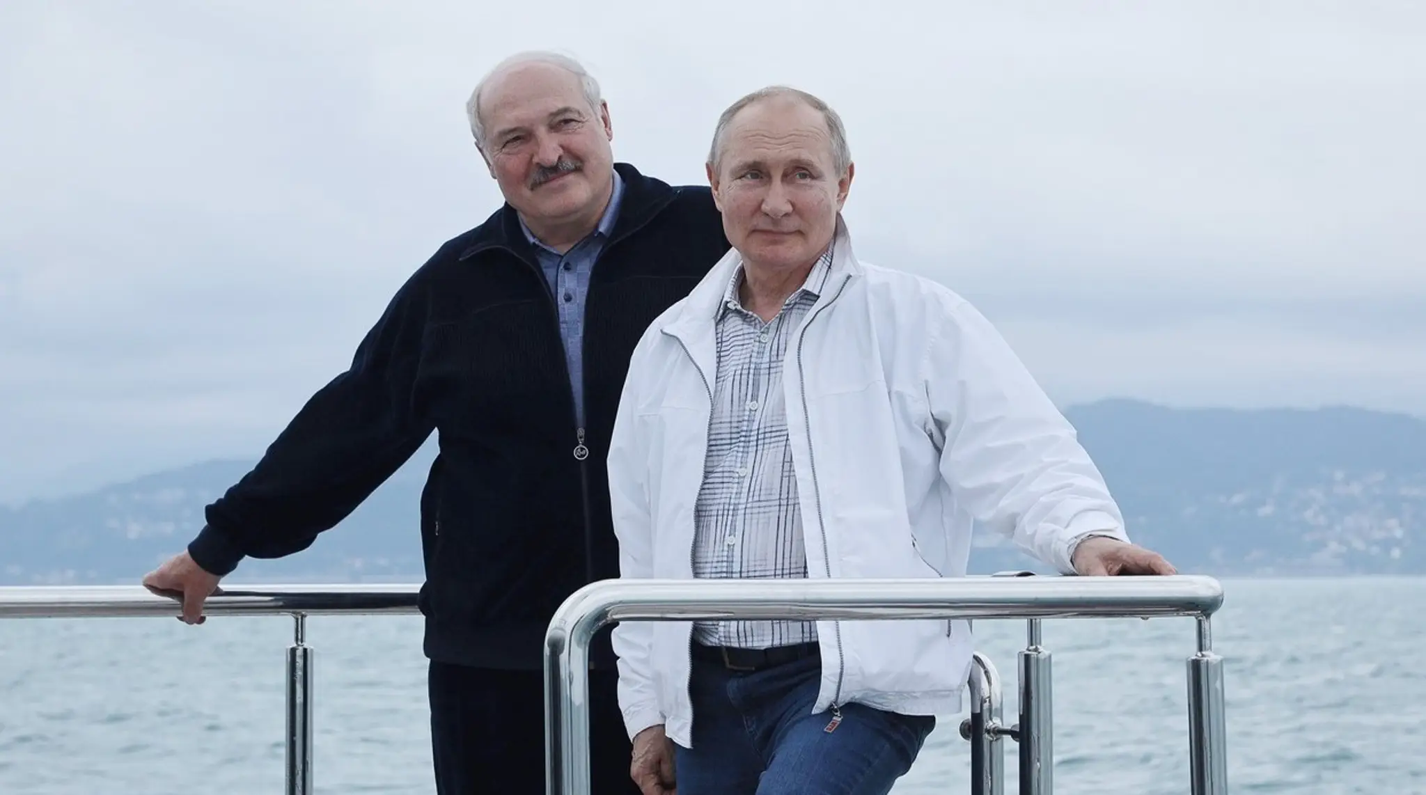 Alexandr Lukašenko a Vladimir Putin.