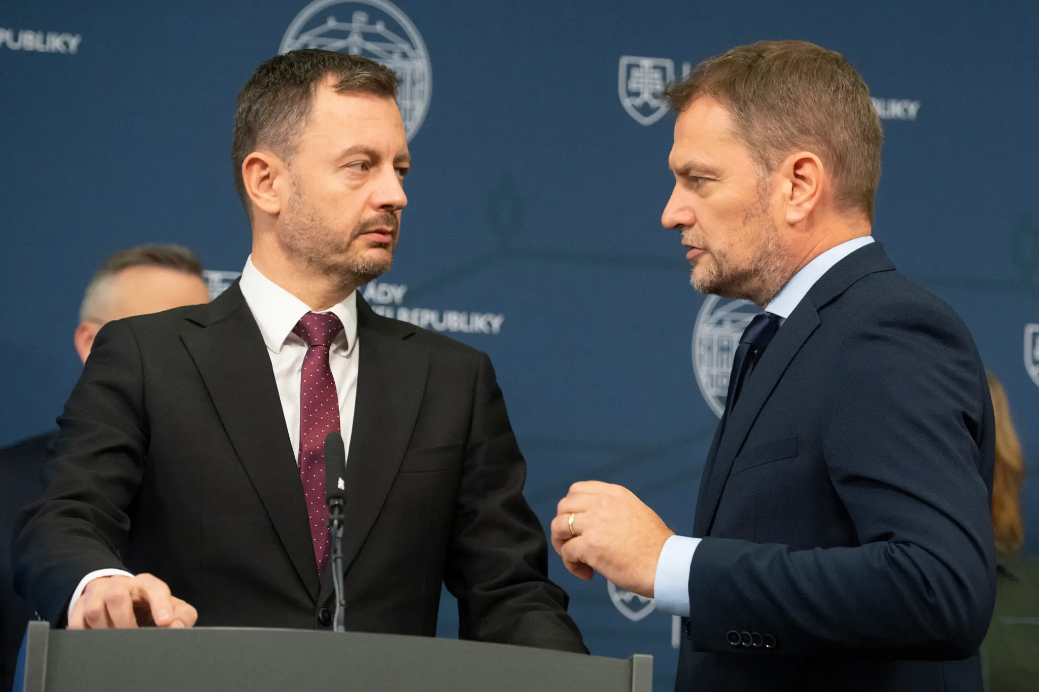 Eduard Heger a Igor Matovič.