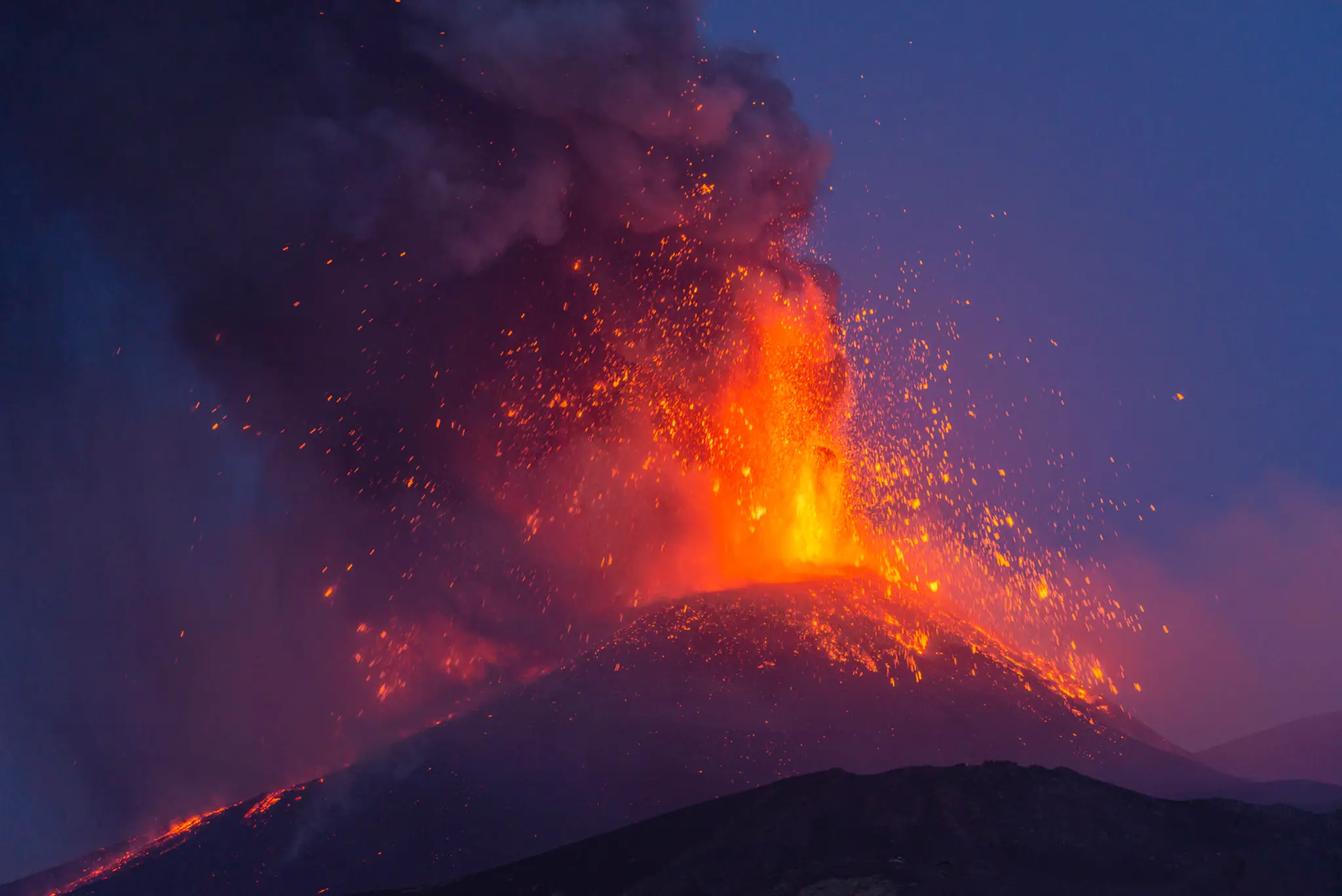 Aktívna sopka Etna