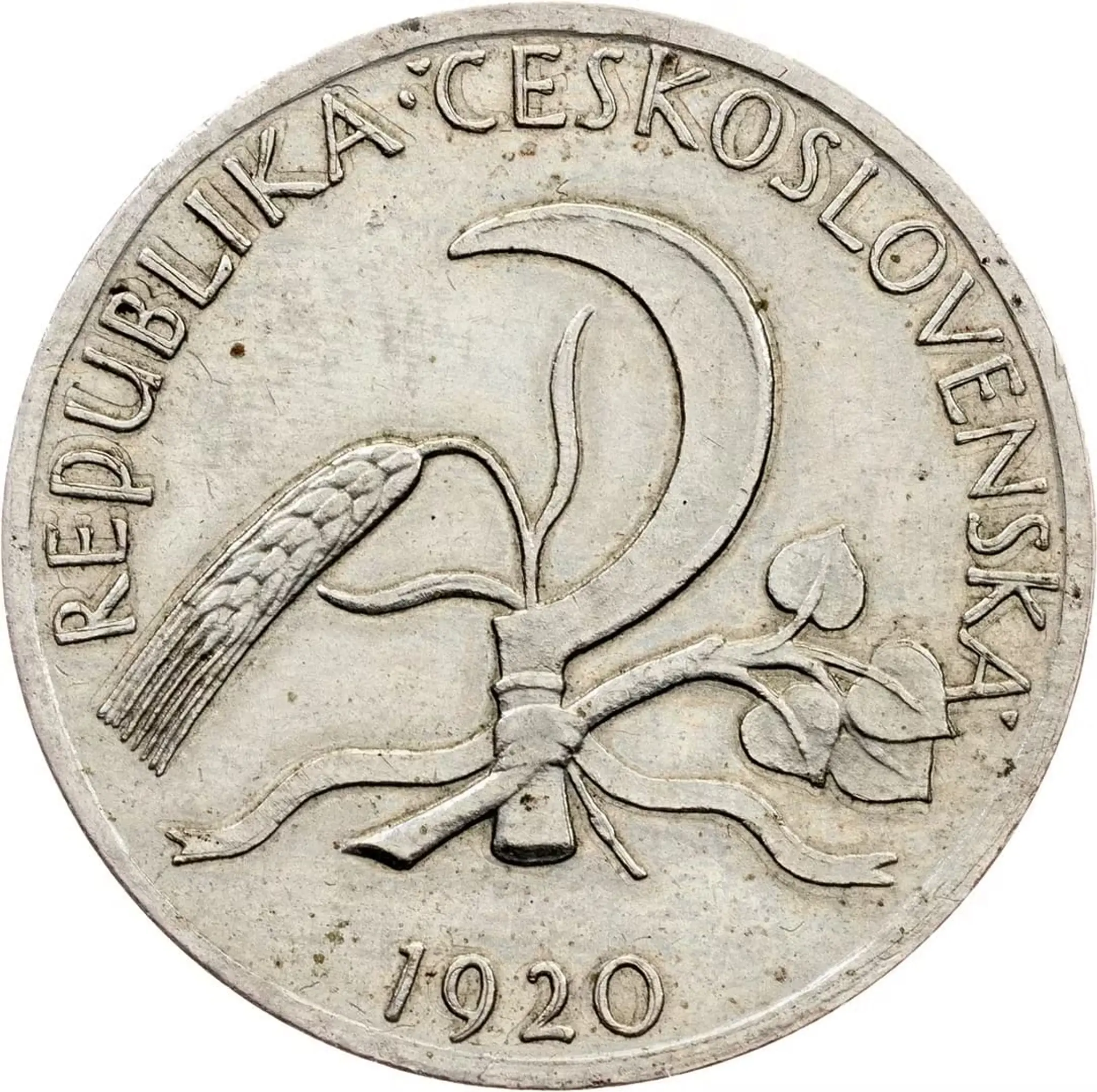 ČSR, 50 Stotin 1920, skúšobná razba, vyvolávacia cena 100 000 Sk