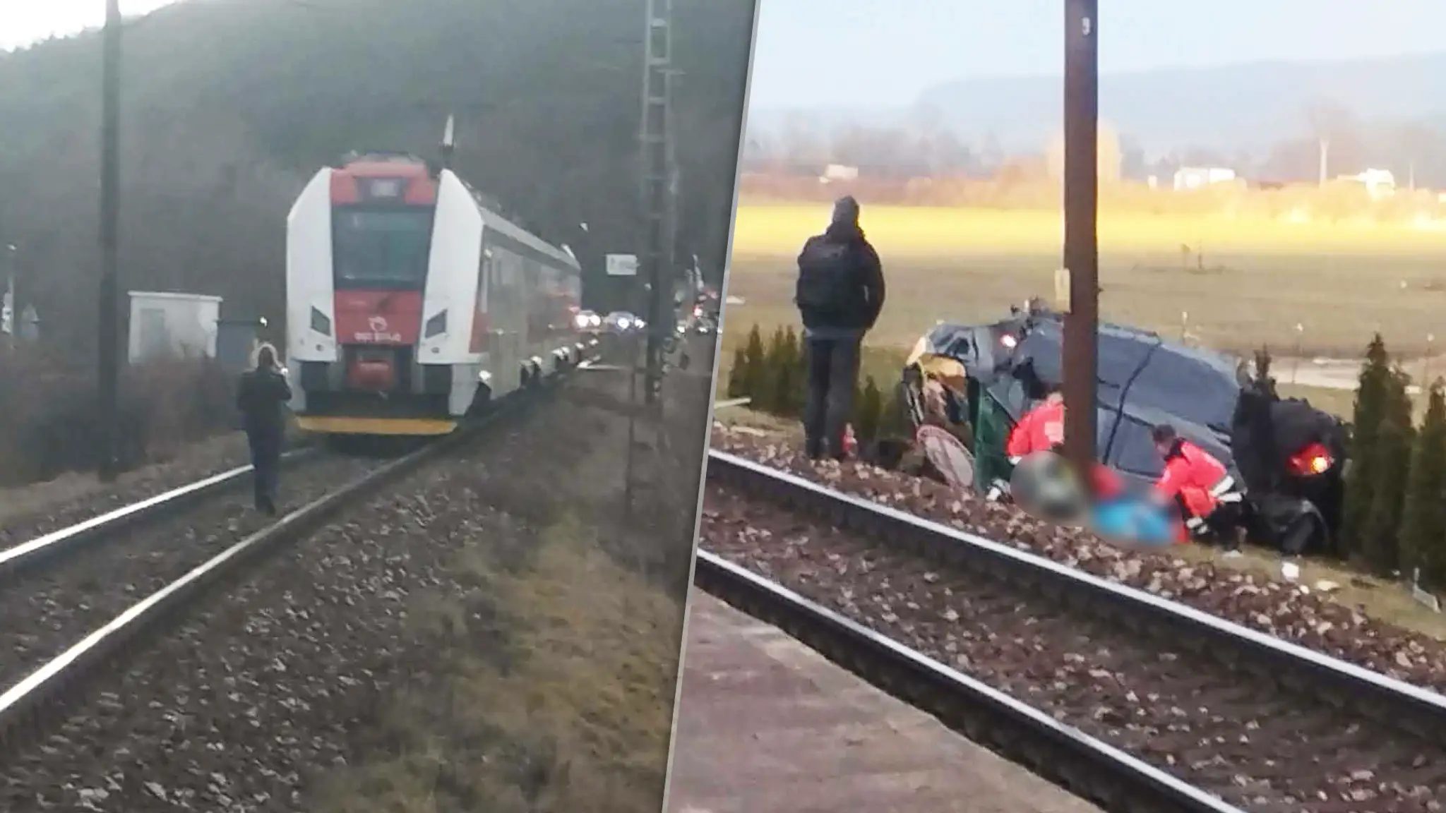 Tragická zrážka vlaku s osobným autom