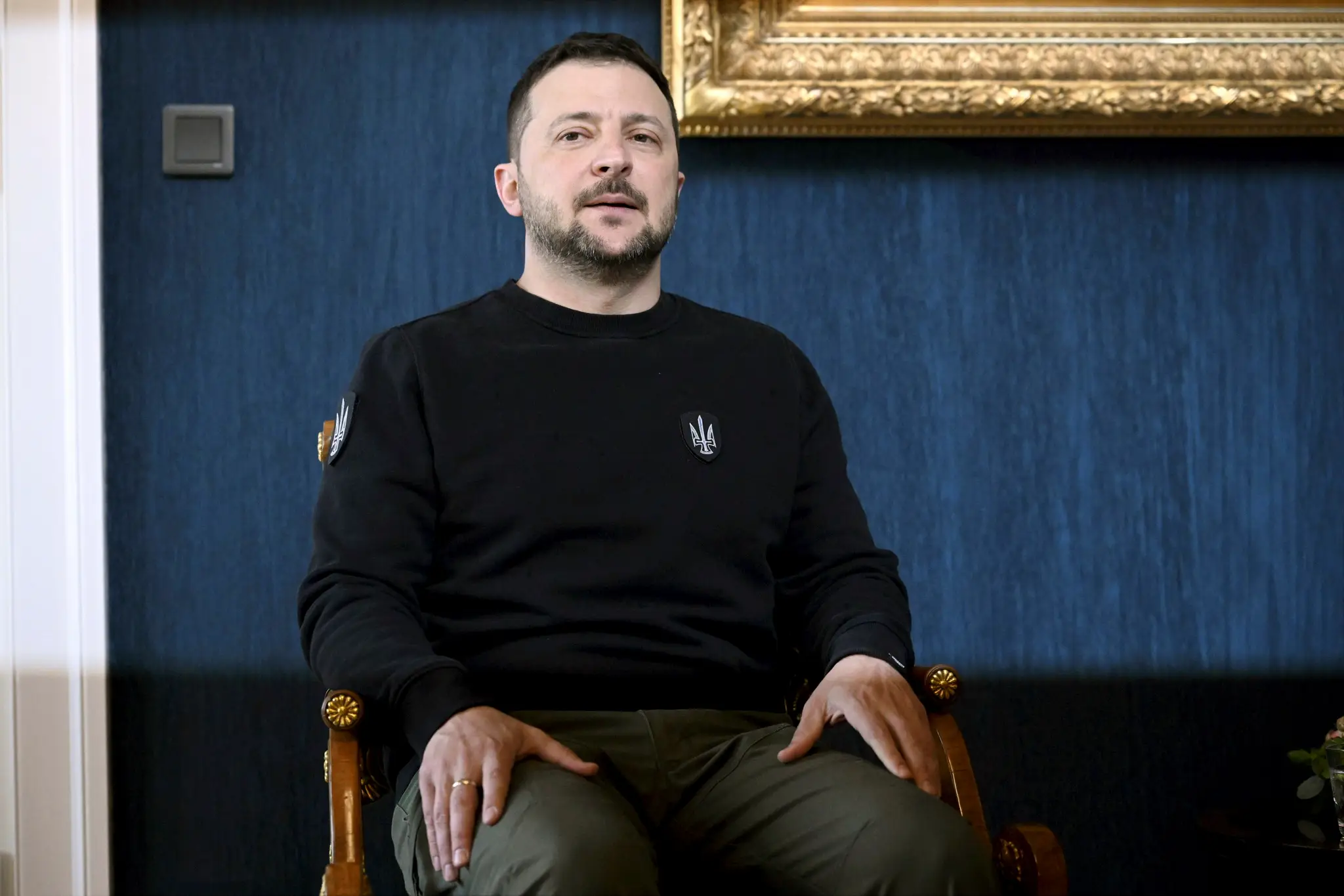 Ukrajinský prezident Volodymyr Zelenskyj počas návštevy Fínska