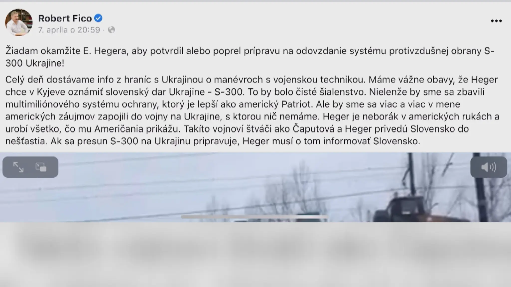 Status, ktorý preveruje polícia.