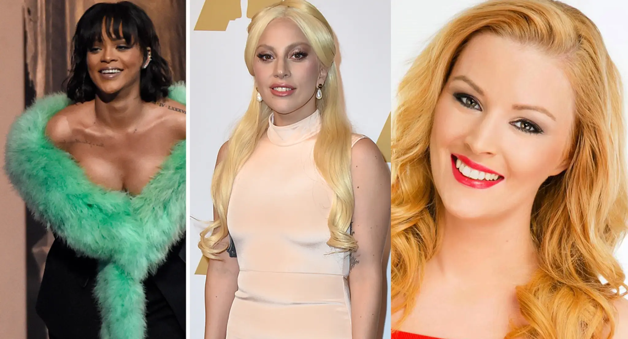 Rihanna, Lady Gaga, Barbora Švidraňová.