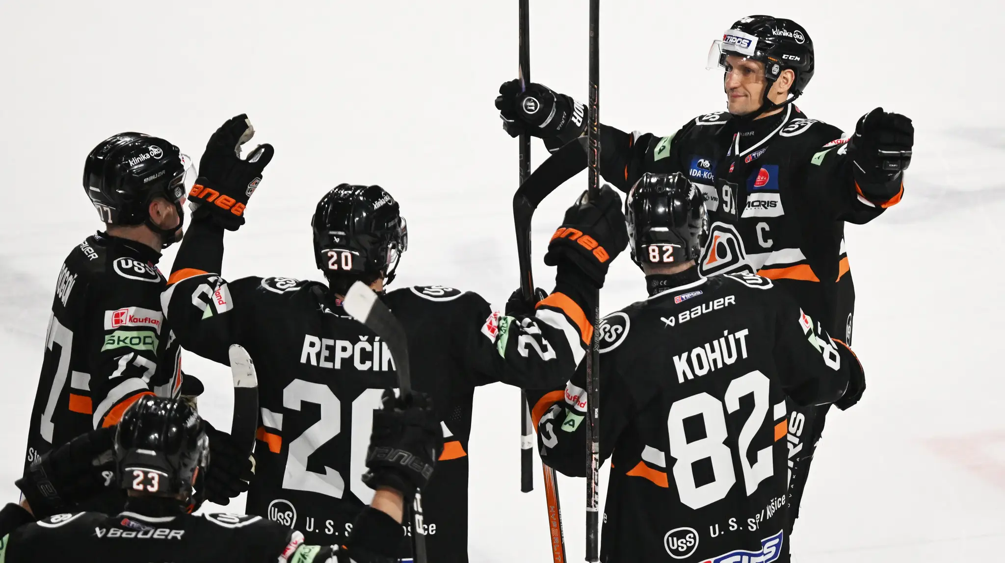 Košice oslavujú triumf v derby.