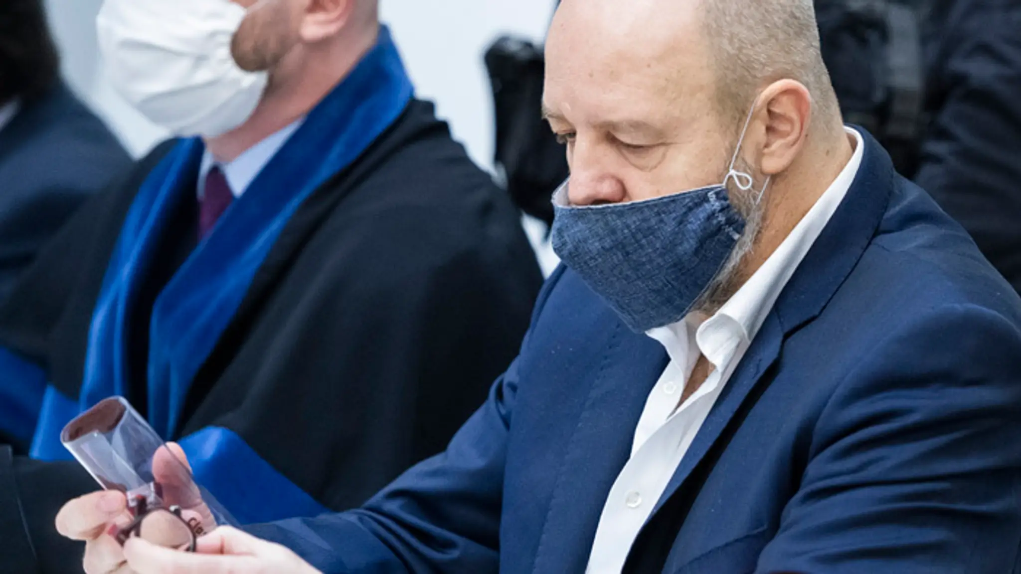 Marian Kočner a Pavol Rusko počas vynášania rozsudku NS v kauze zmenky.