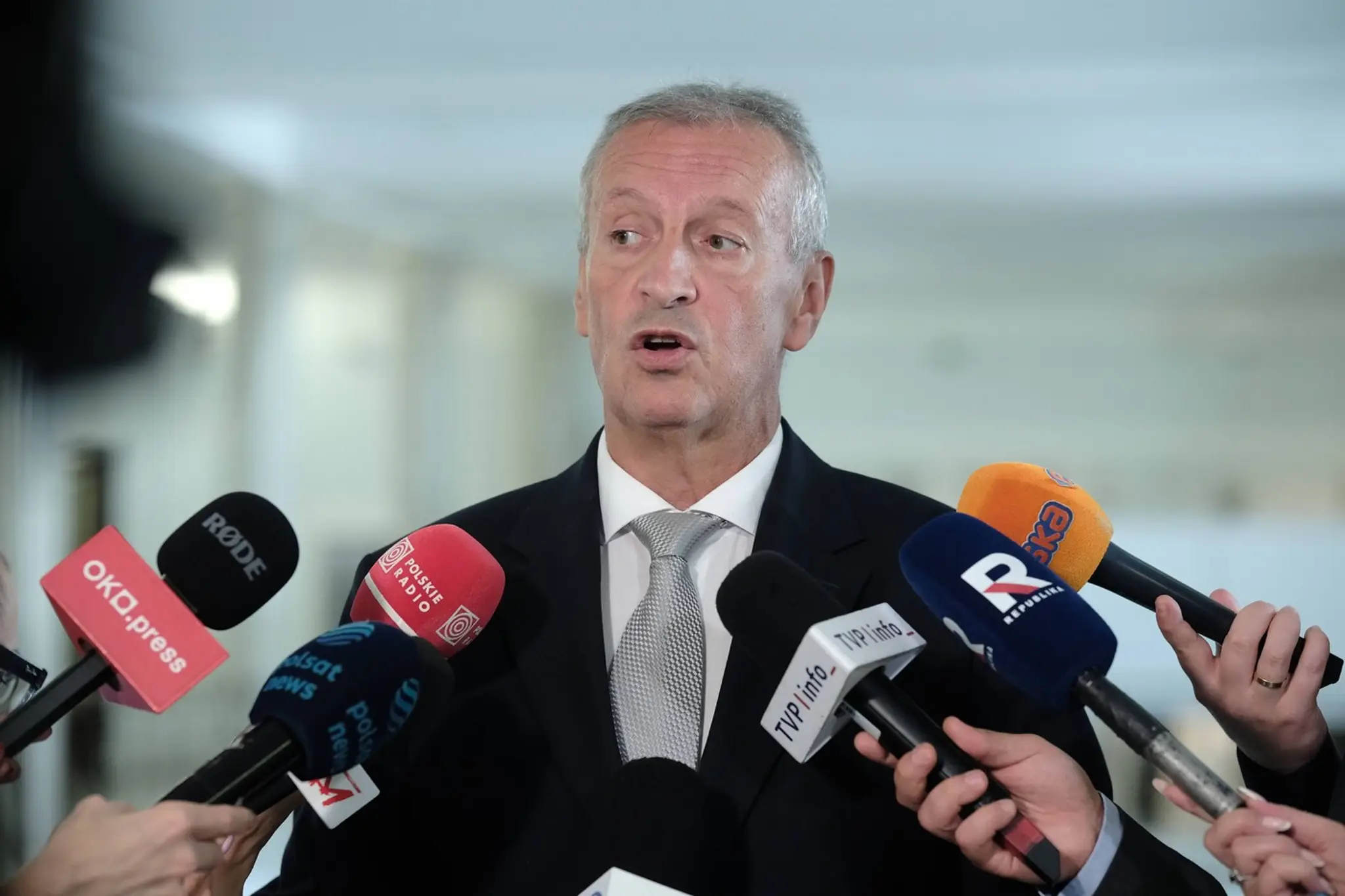 Hovorca poľského ministra pre koordináciu špeciálnych služieb Jacek Dobrzyňski.