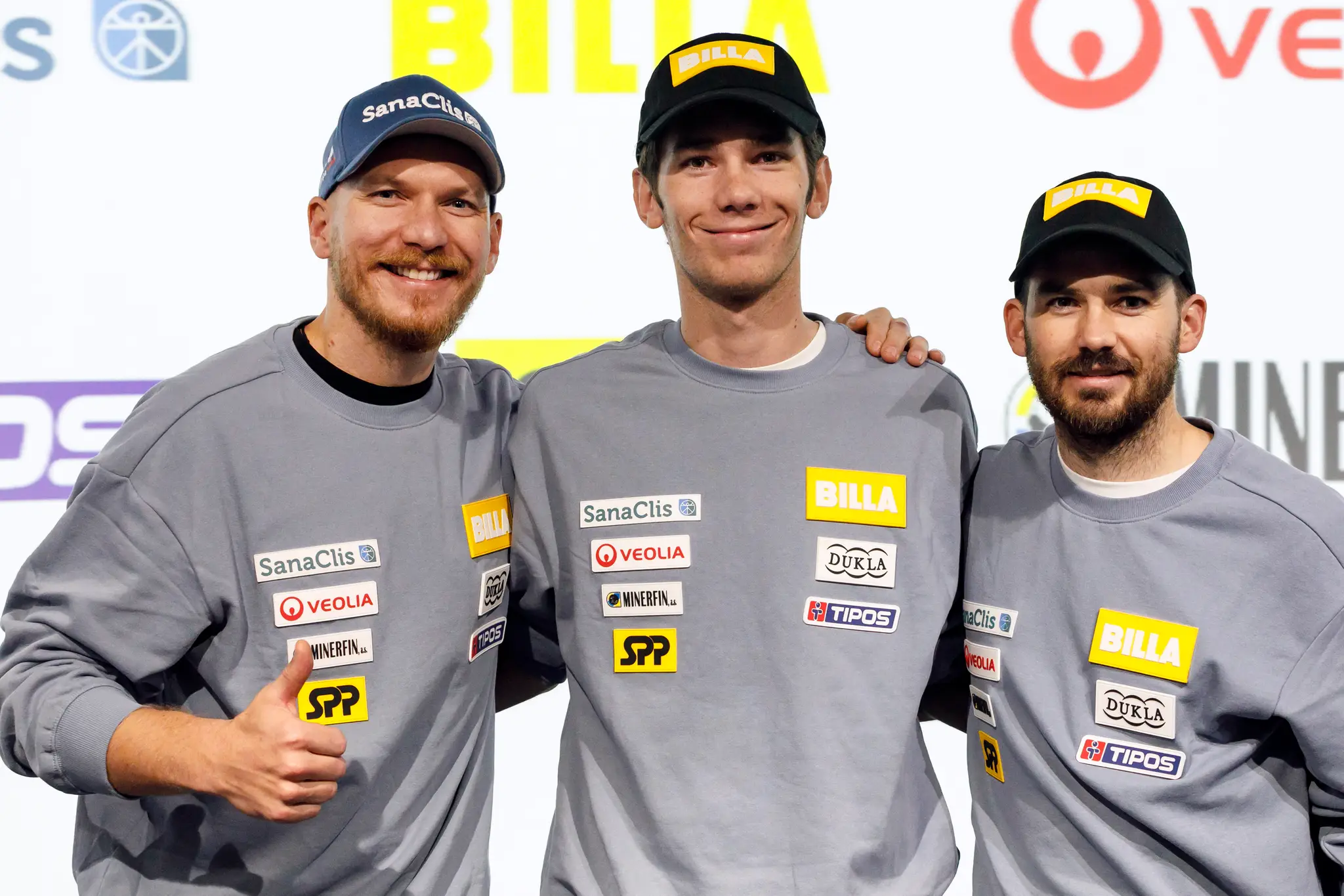 Slovenské lyžiarske súrodenecké trio Žampovcov