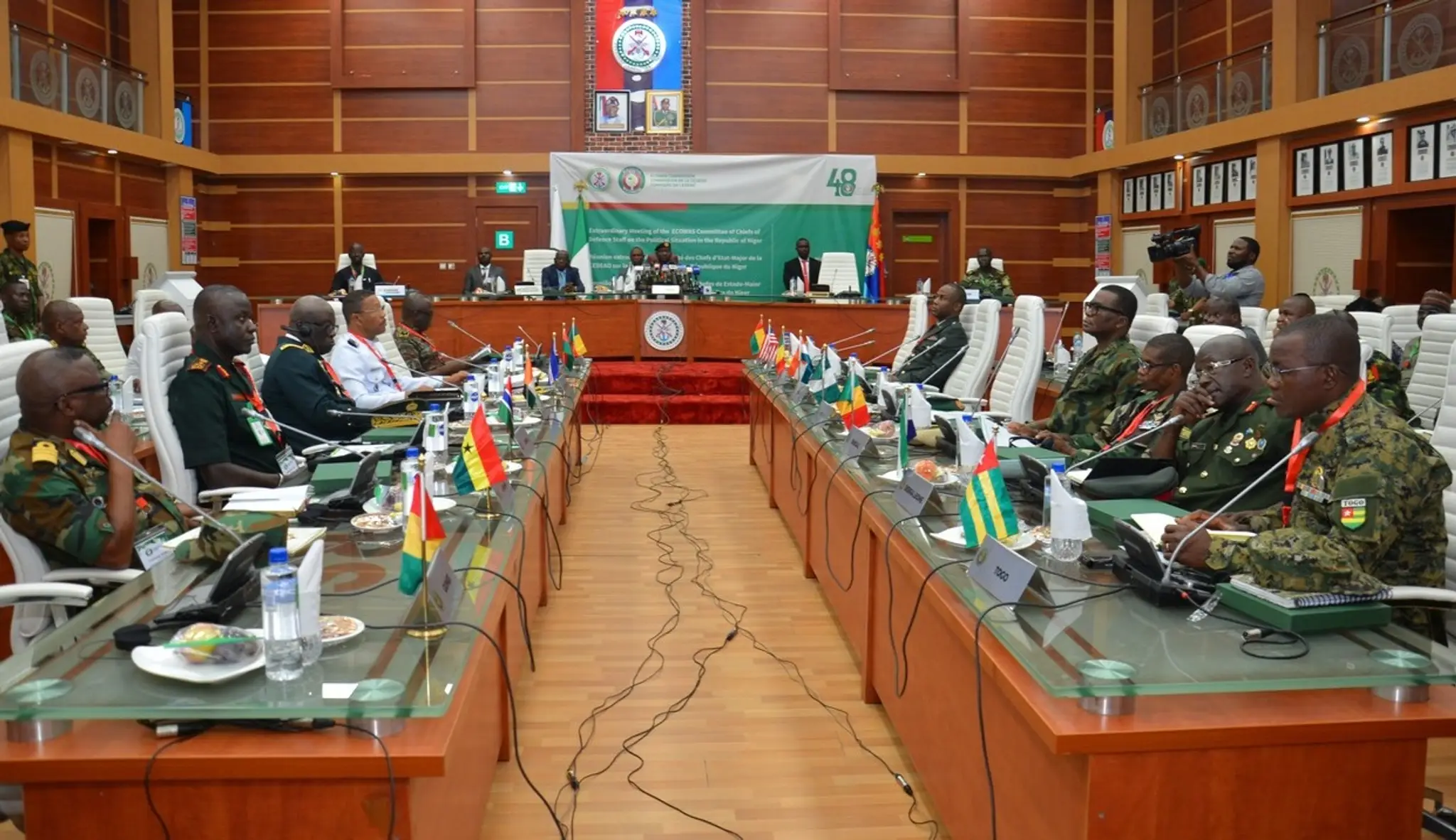 Stretnutie ministrov obrany krajín združenia ECOWAS.