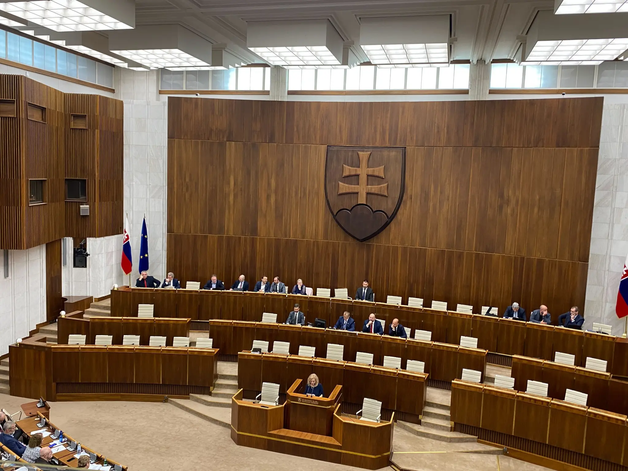 Na snímke je Národná rada Slovenskej republiky.