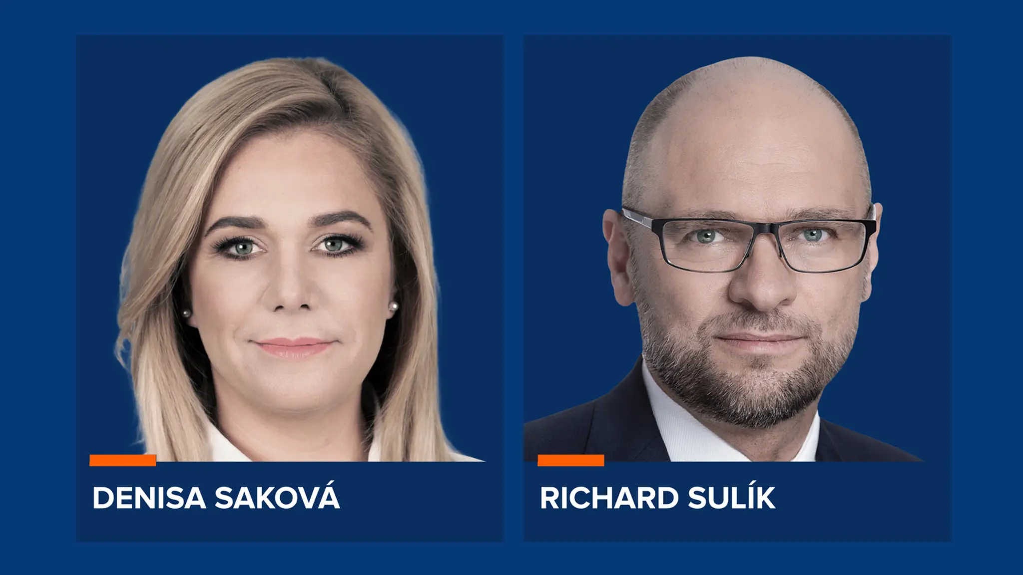 Denisa Saková a Richard Sulík.