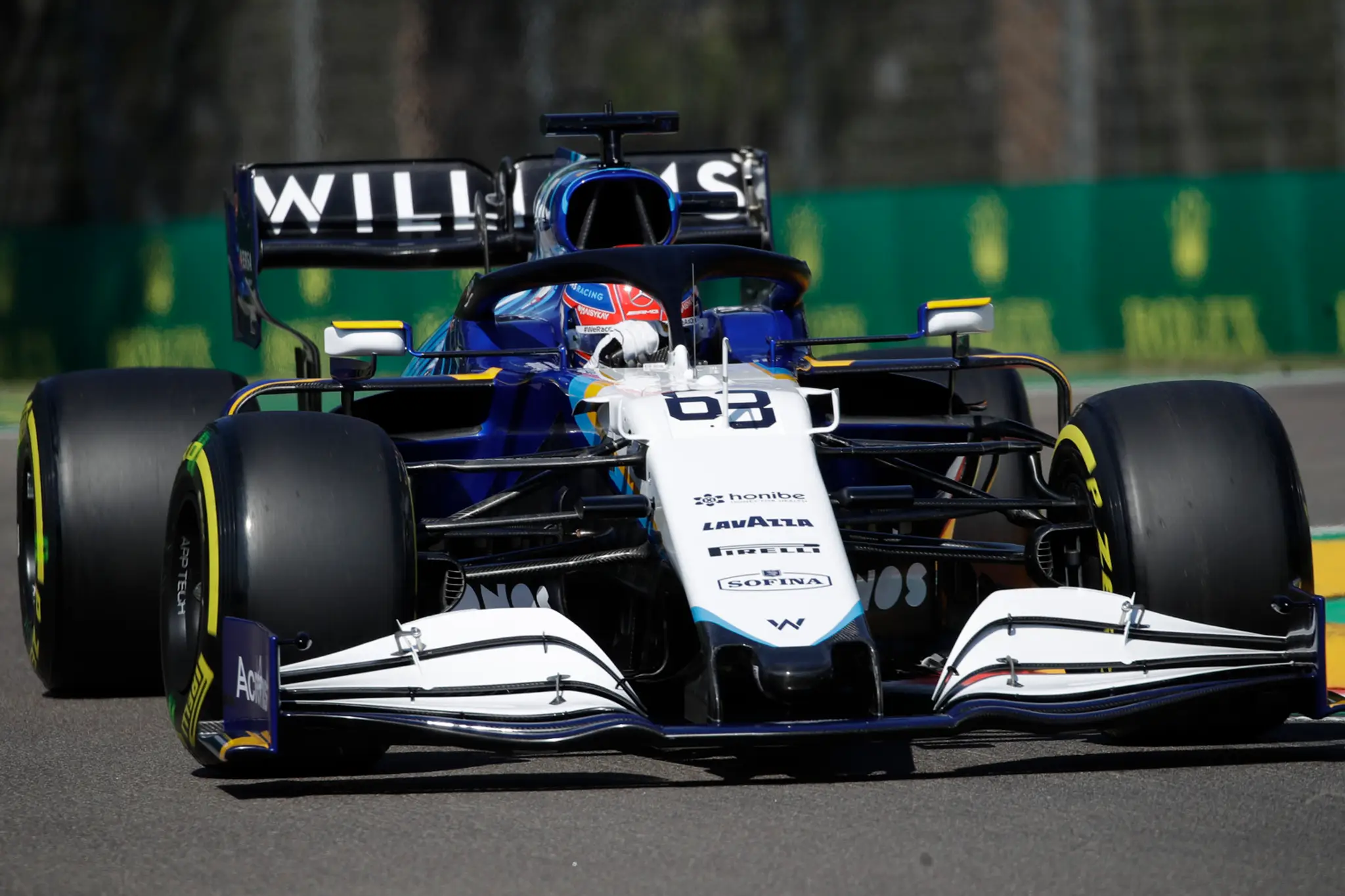 George Russell na monoposte Williams.