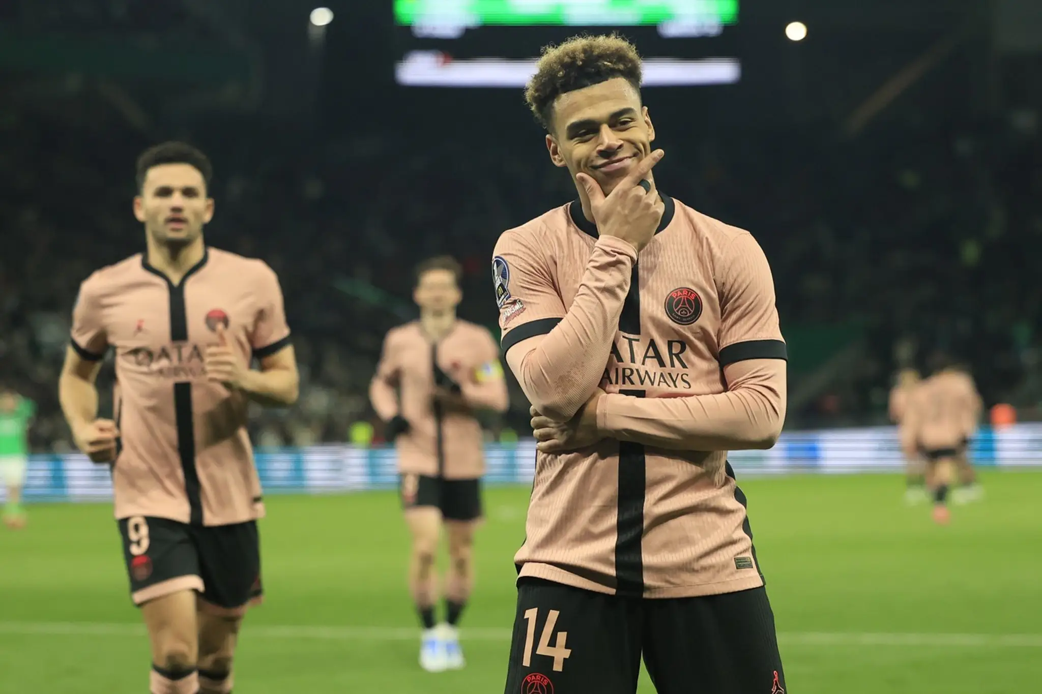 Hráči PSG sa tešia z gólu