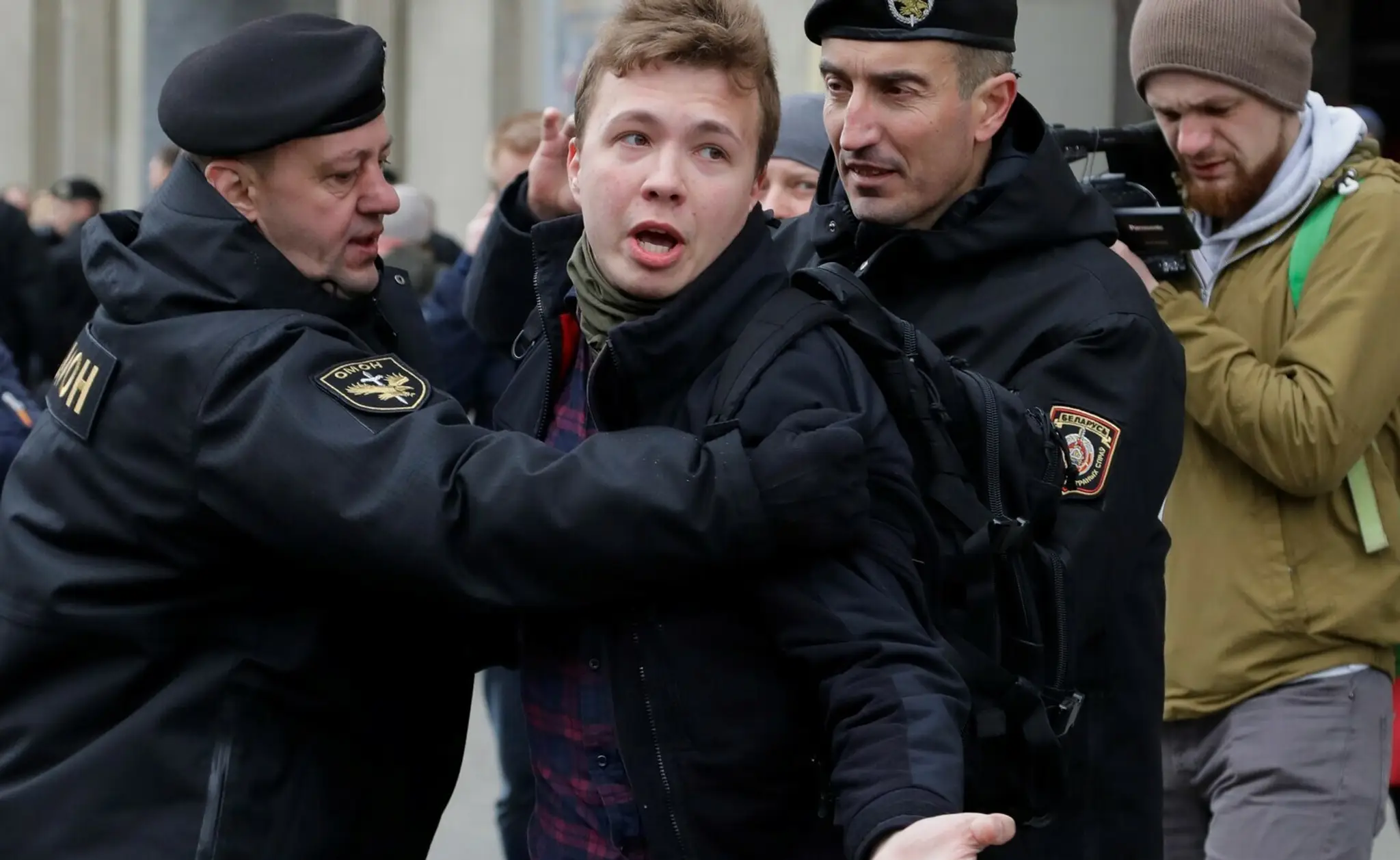 Novinár Raman Pratasevič na archívnej snímke.