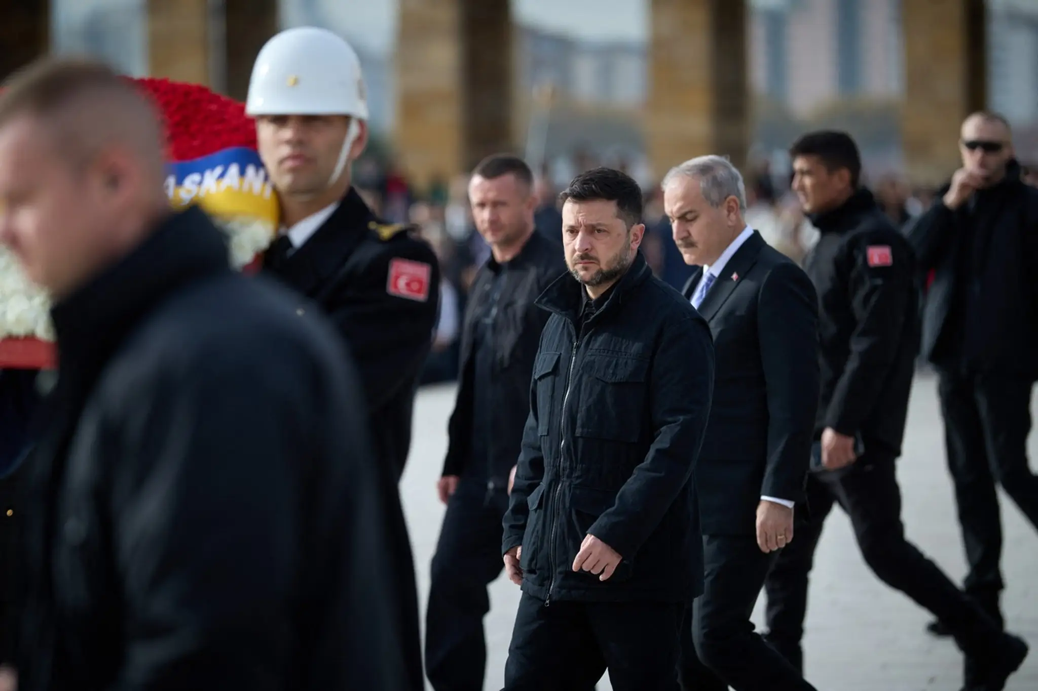 Ukrajinský prezident Volodymyr Zelenskyj počas návštevy Turecka.
