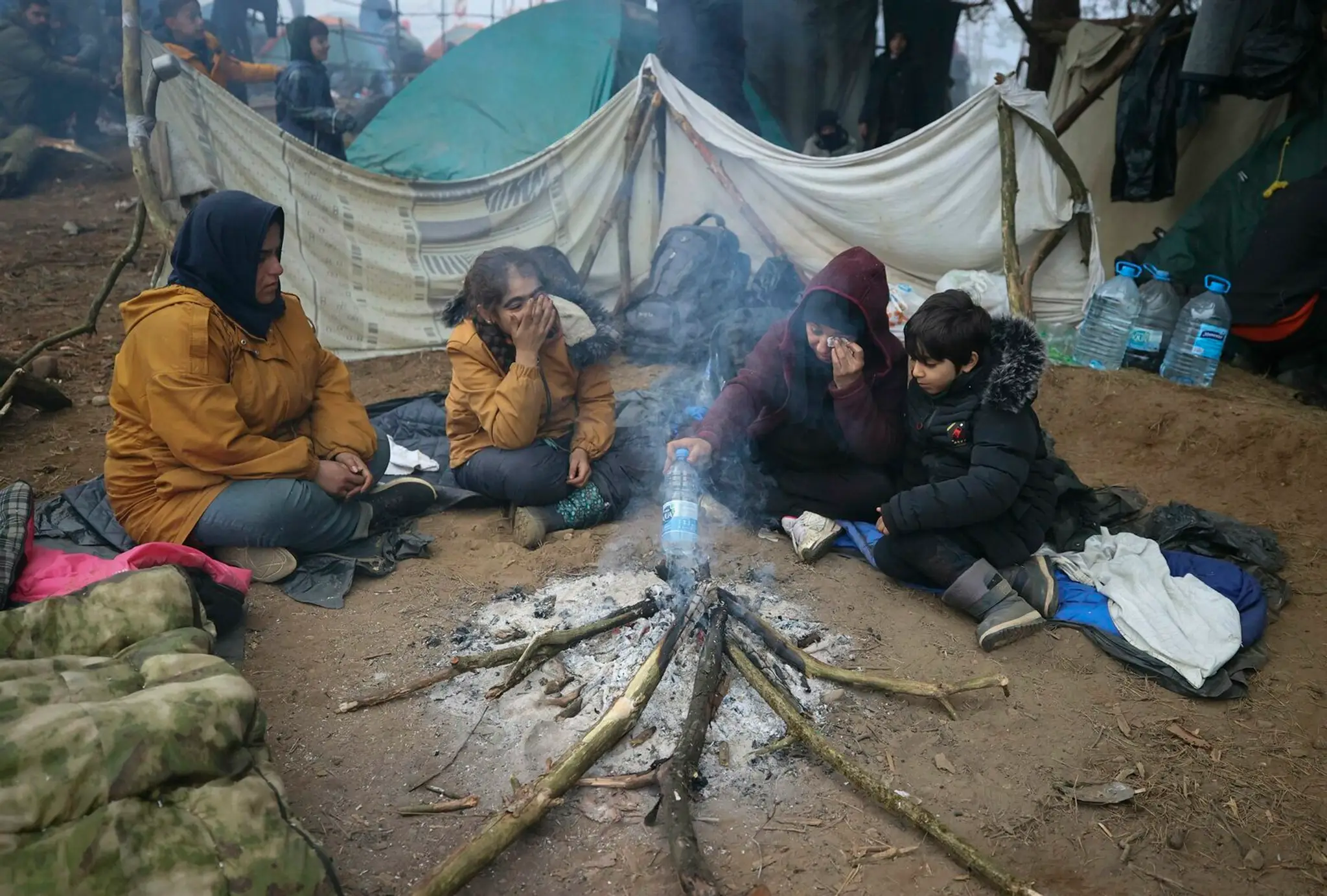 Migranti na poľsko-bieloruskej hranici