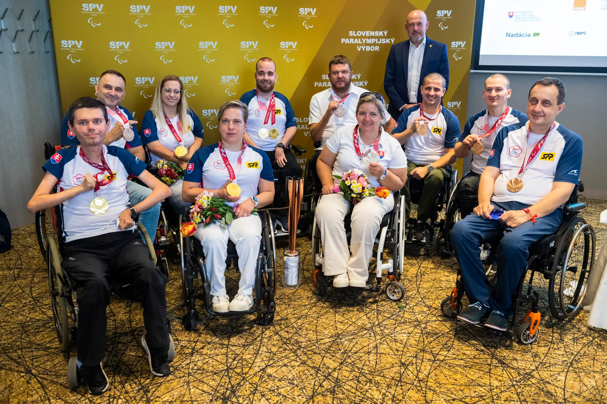 Slovenskí reprezentanti po návrate z paralympijských hier 2020 v Tokiu