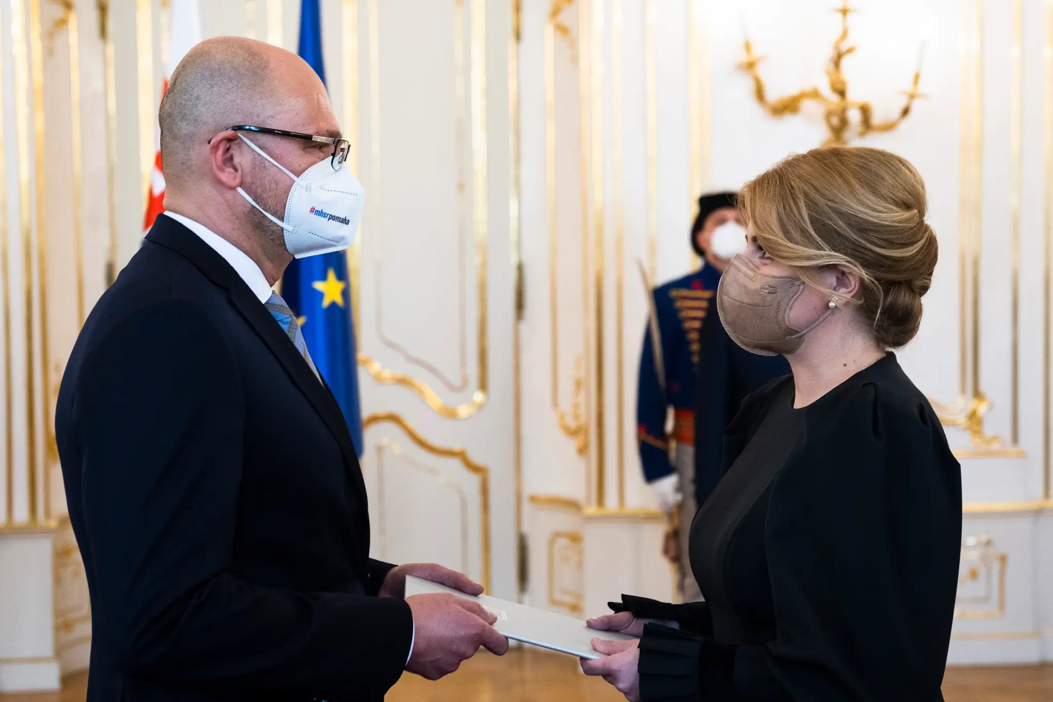 Prezidentka Zuzana Čaputová prijala demisiu ministra hospodárstva Richarda Sulíka (23.3.2021)