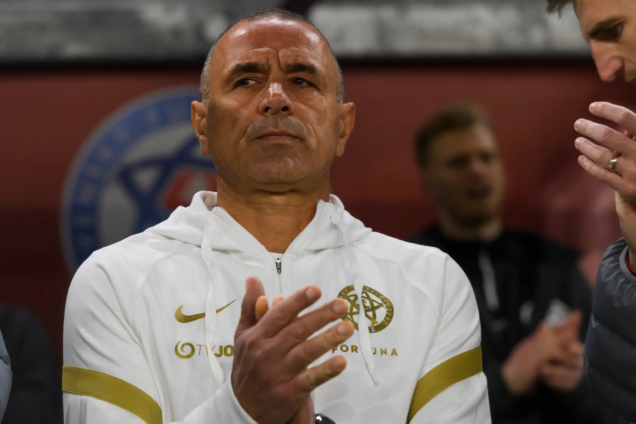 Tréner slovenskej reprezentácia Francesco Calzona pred zápasom kvalifikácie ME 2024 proti Islandu.