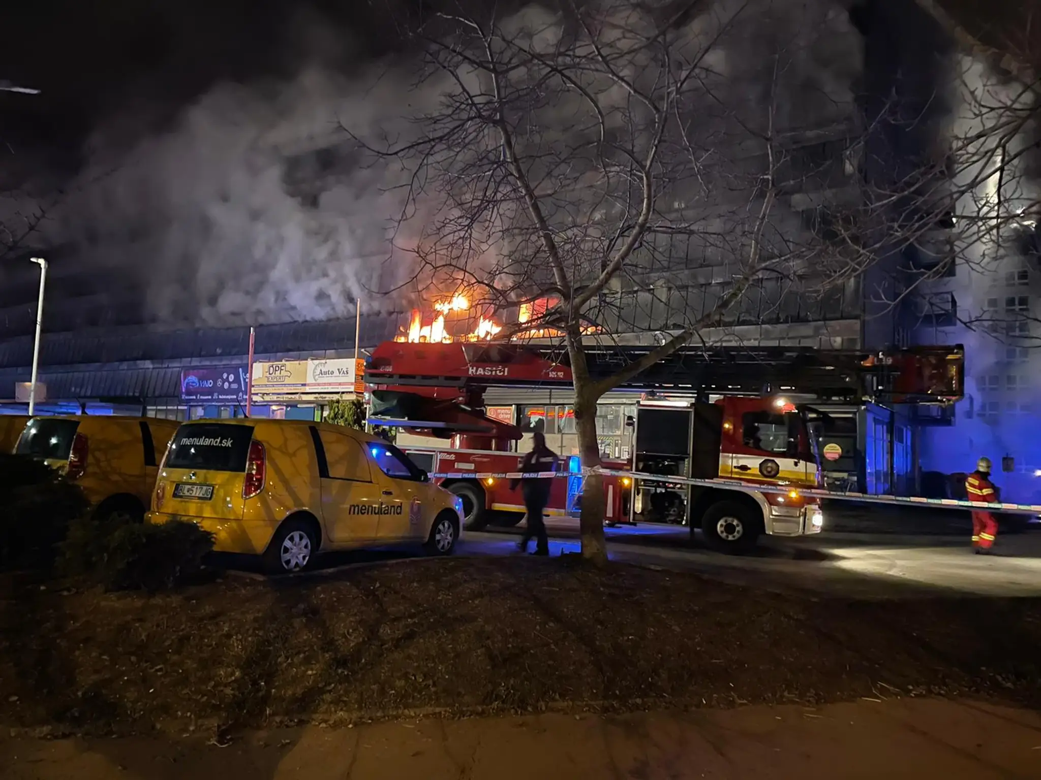 Požiar v Ružinove.