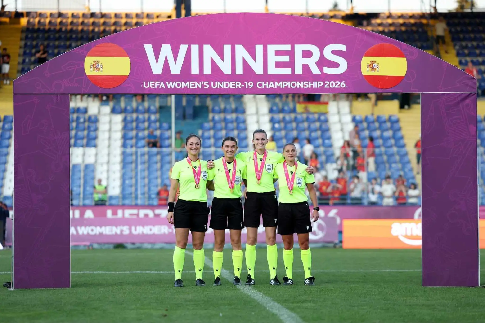 Slovenka Miriama Bočková viedla ako hlavná rozhodkyňa finál EURA žien do 19 rokov.