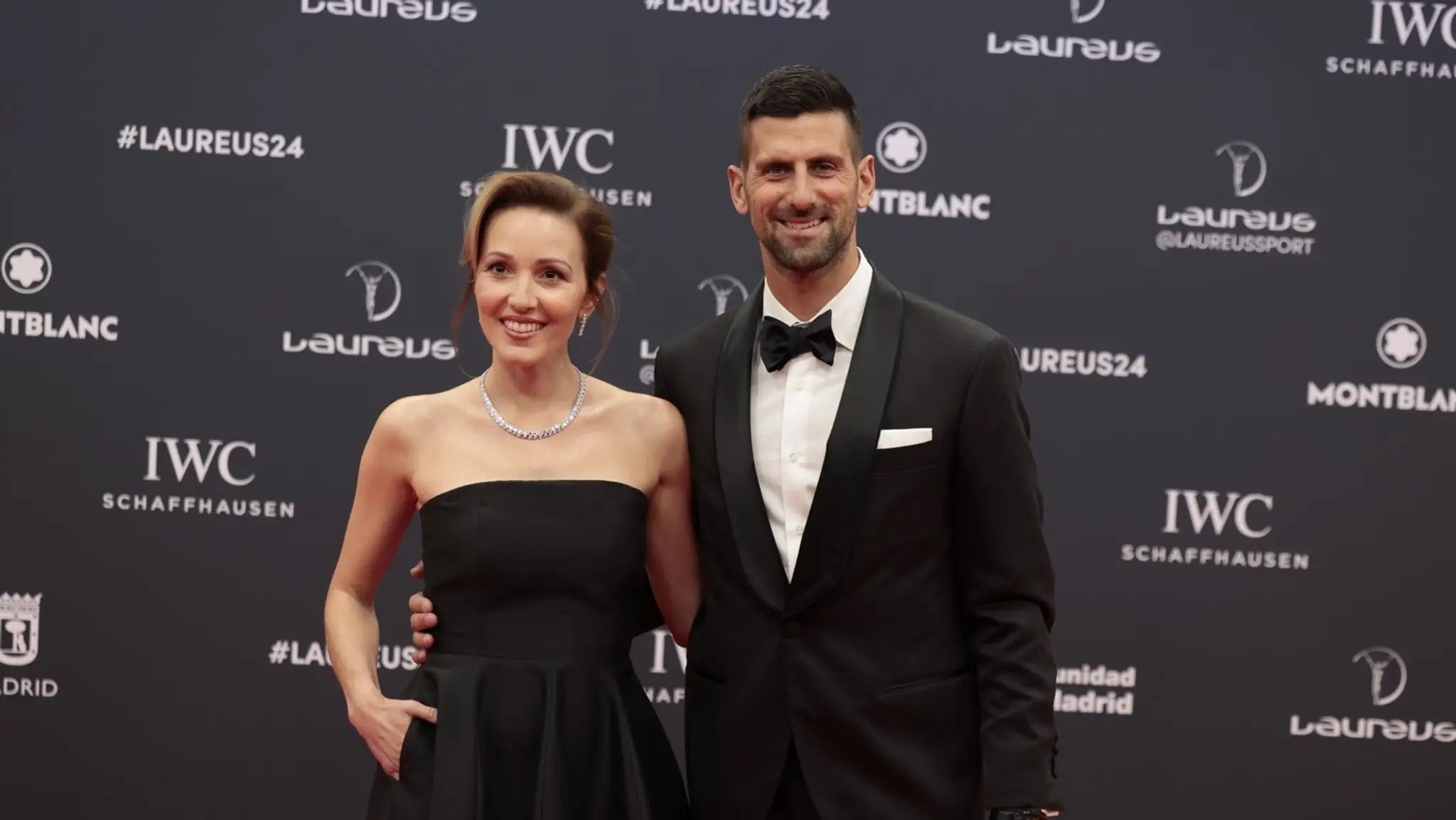 Novak Djokovič s manželkou Jelenou