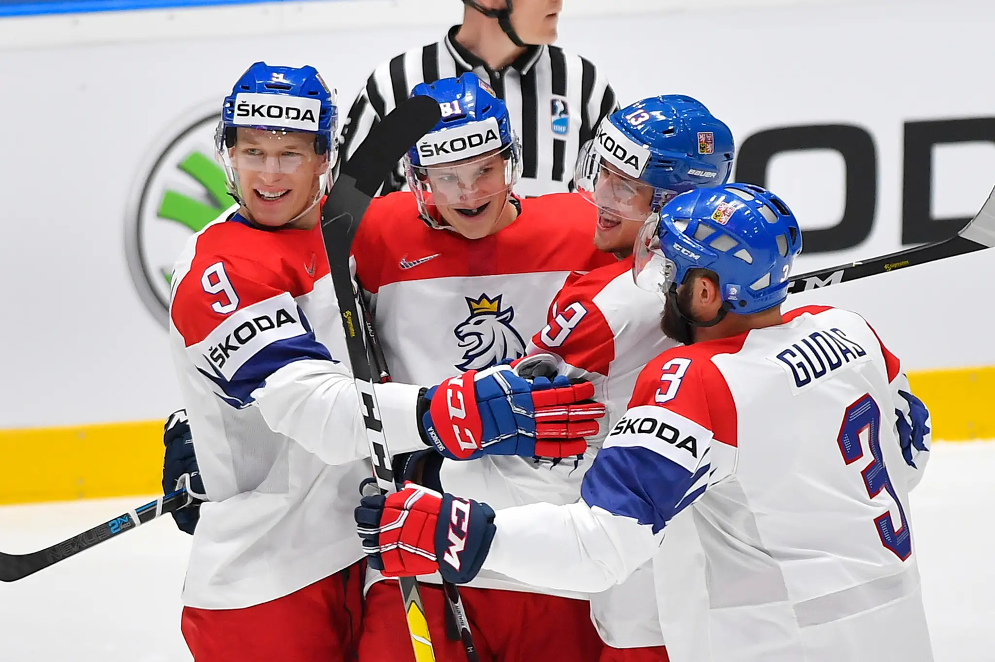 Patrik Rybár v dueli proti USA na MS 2019.
