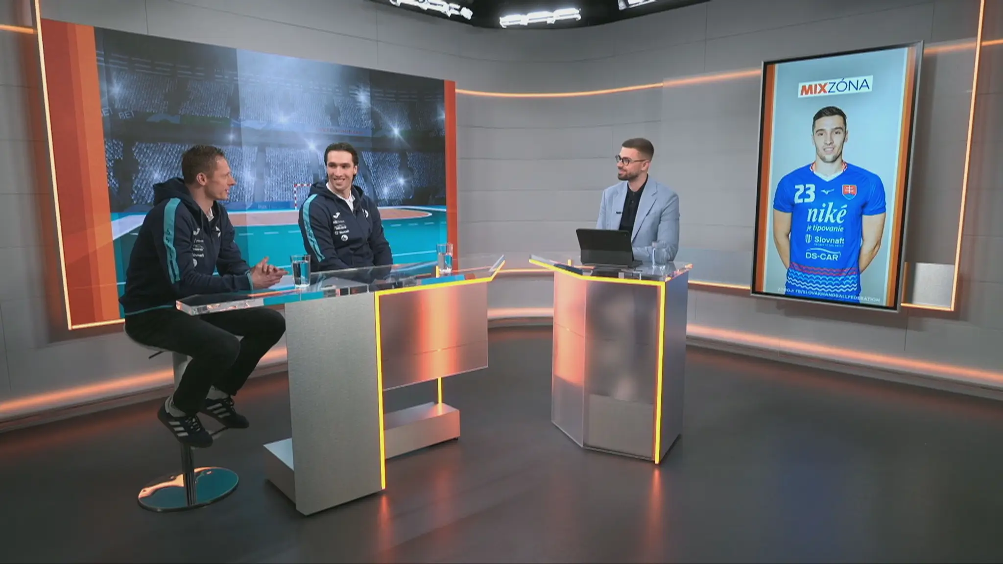 Ľubomír Ďuriš a Lukáš Péchy v štúdiu TN live.