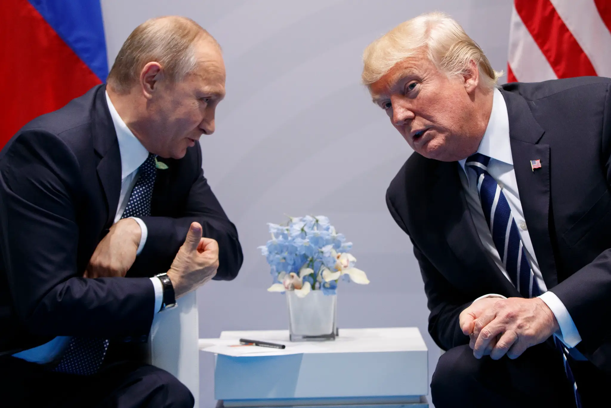 Vladimir Putin a Donald Trump