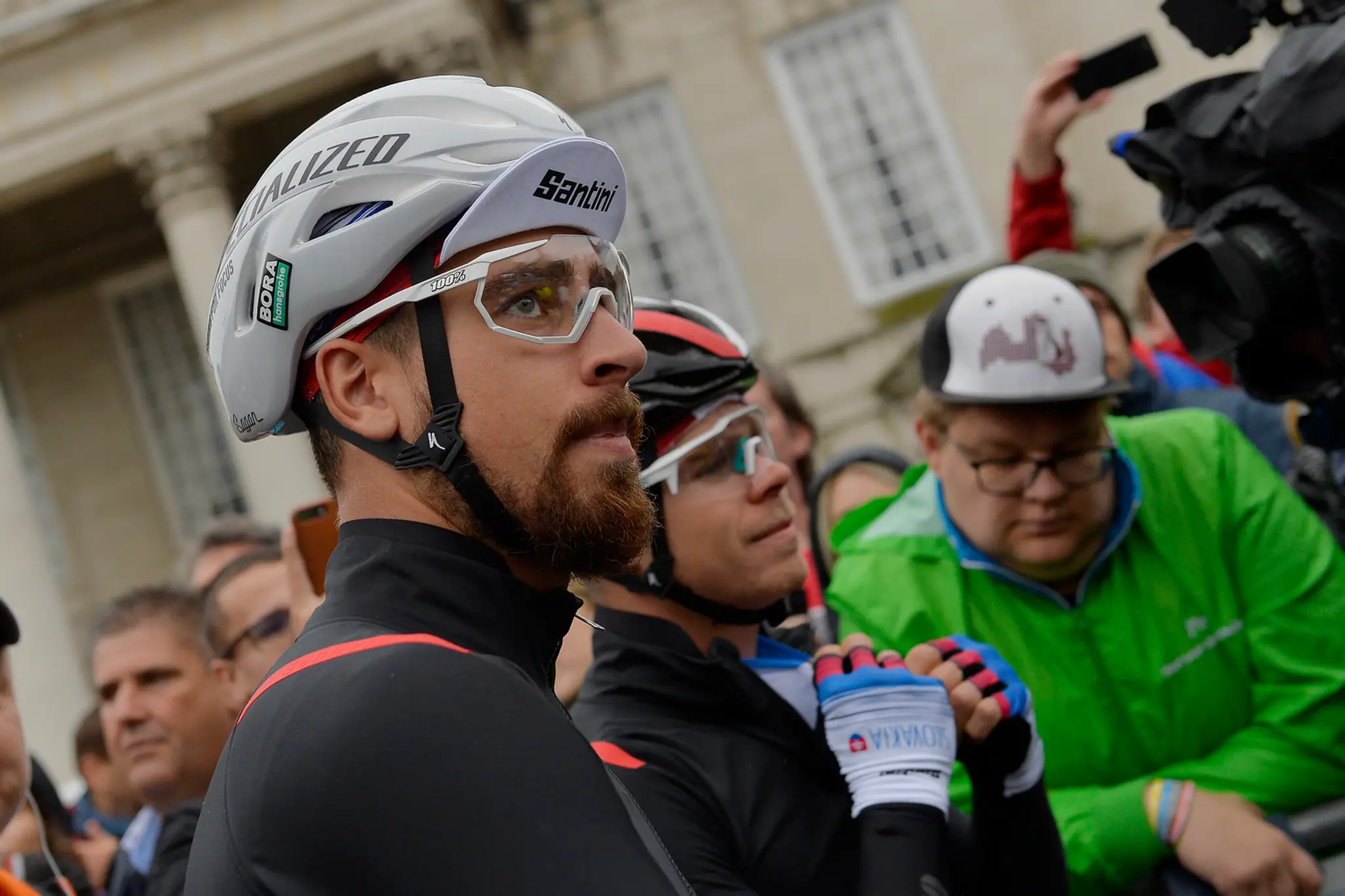 Slovenský cyklista Ján Andrej Cully počas tlačovej konferencie pred pretekmi Elite na MS.