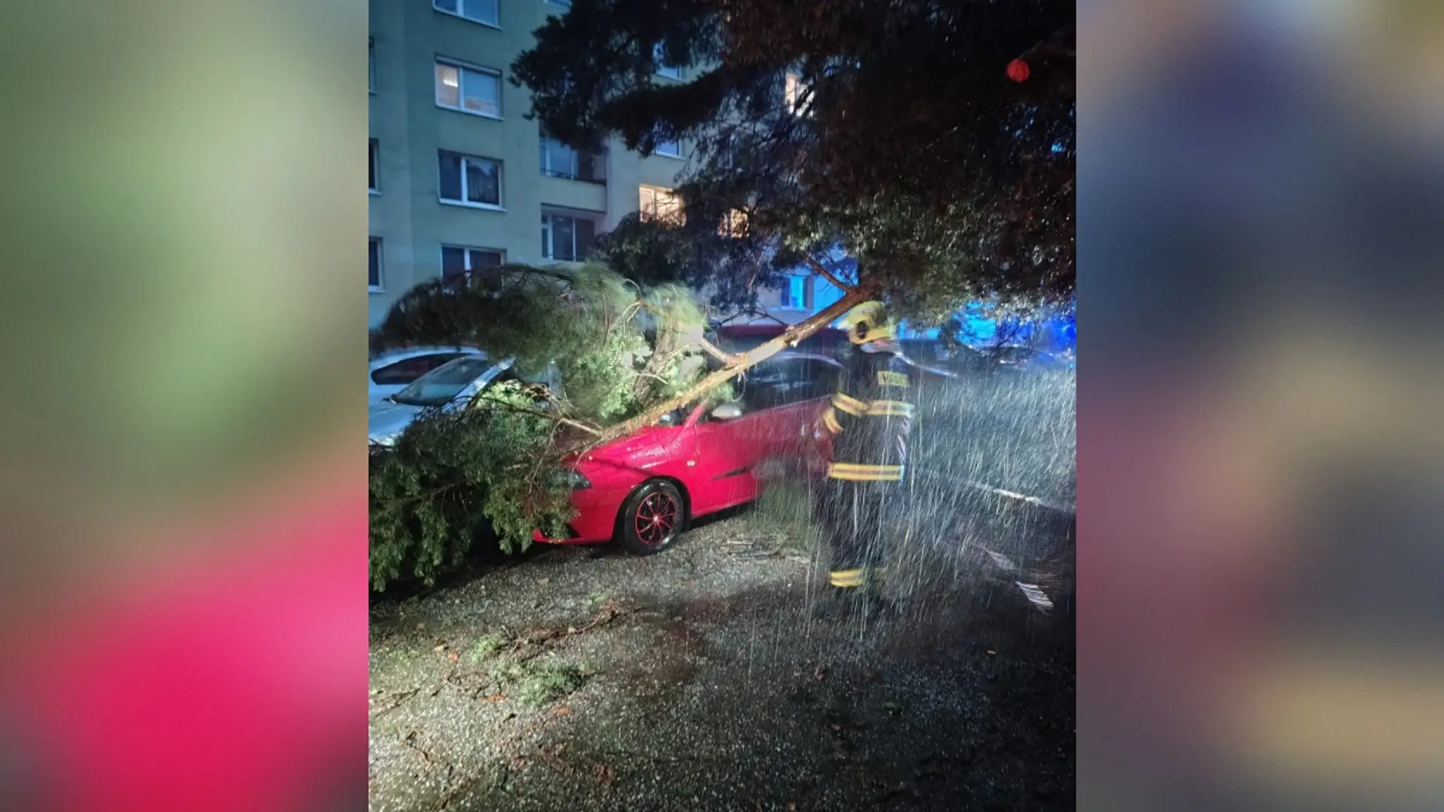 Škody po búrkach. 
