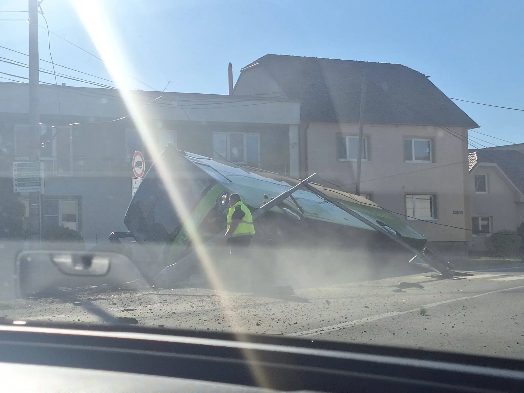 Nehoda autobusu pri Zvolene