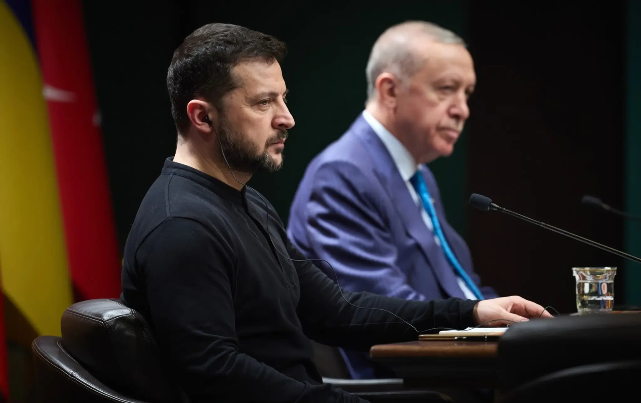 Volodymyr Zelenskyj a Recep Tayyip Erdogan.