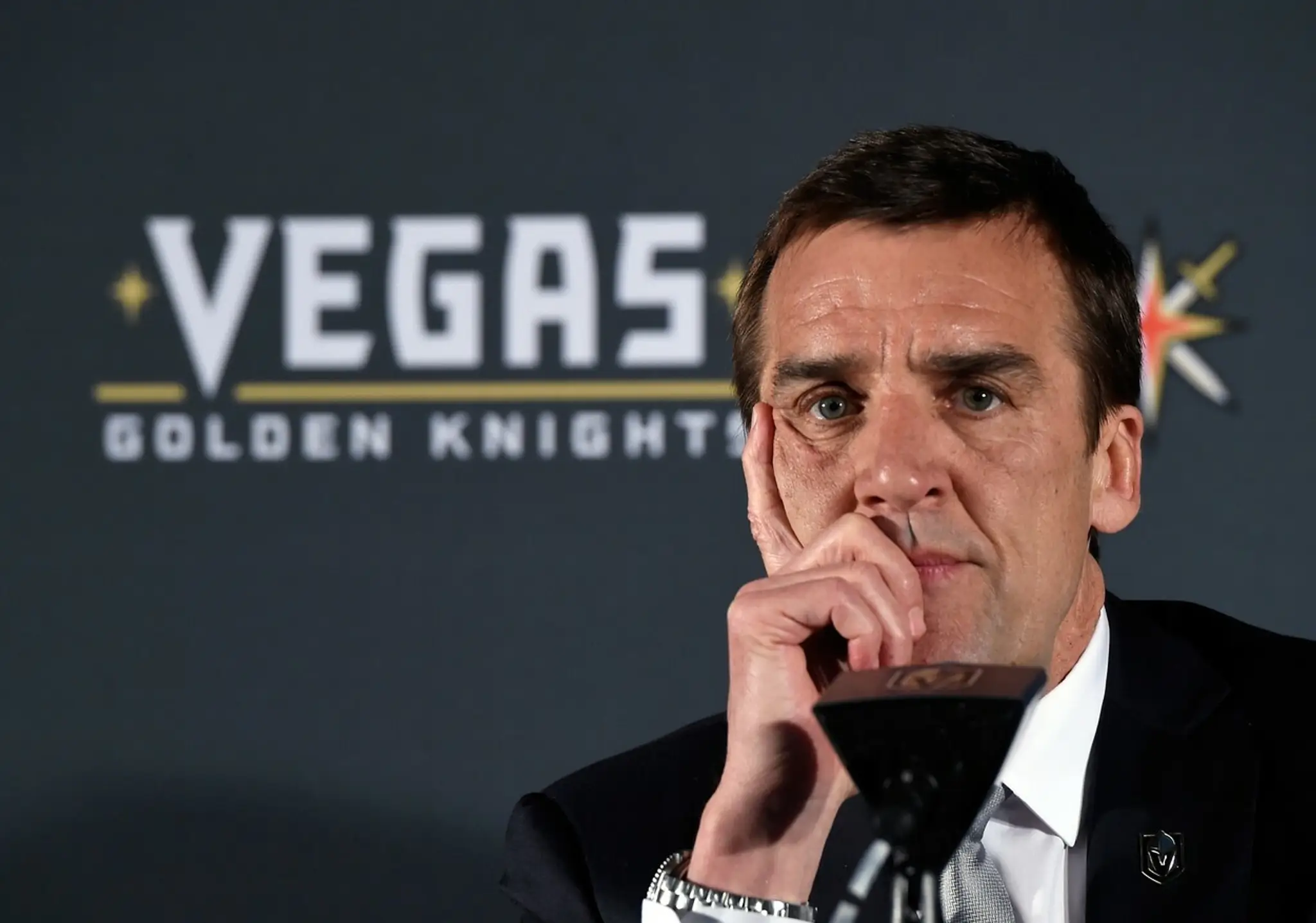 Generálny manažér Vegas Golden Knights George McPhee.