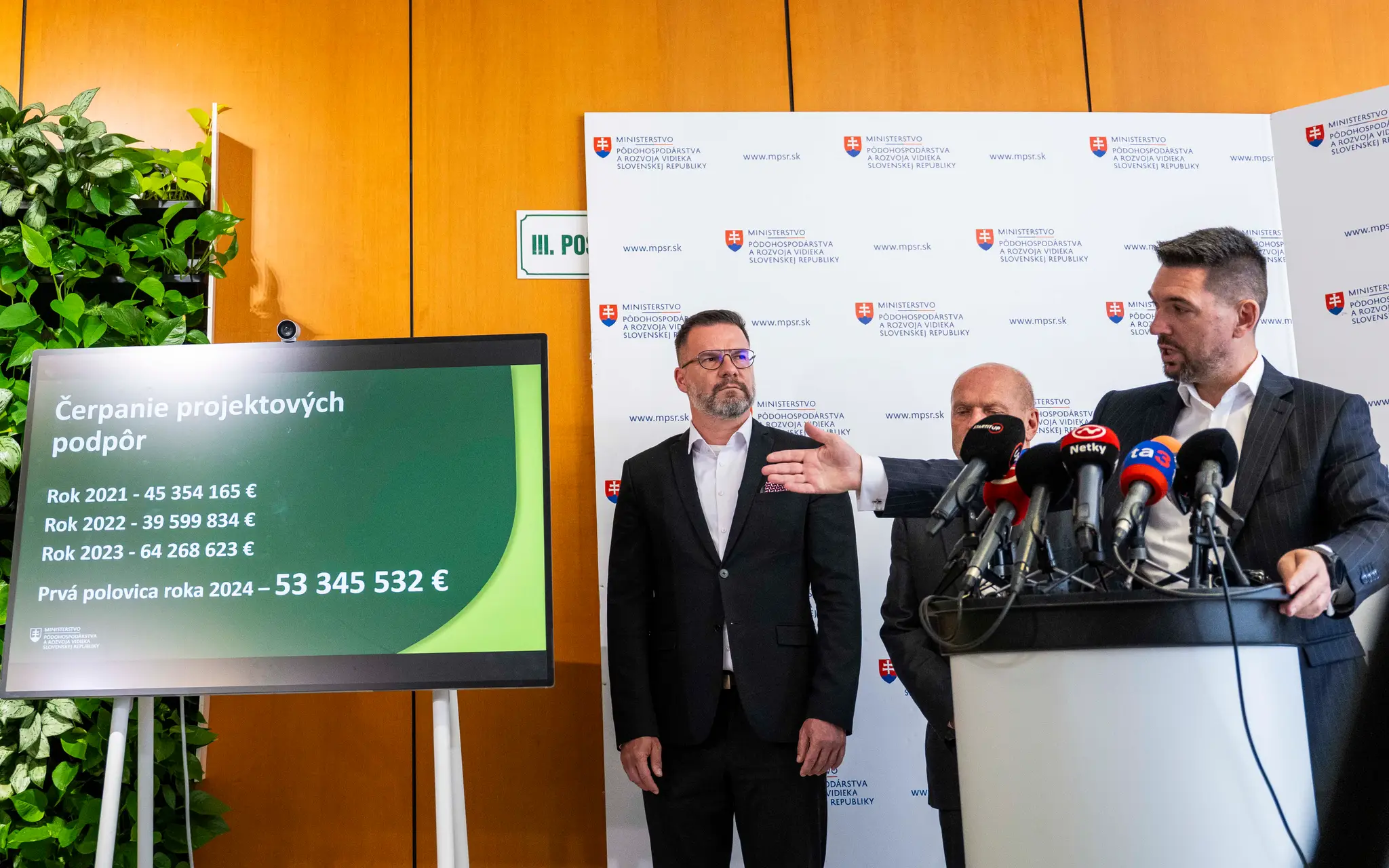 Tlačová konferencia ministra Richarda Takáča