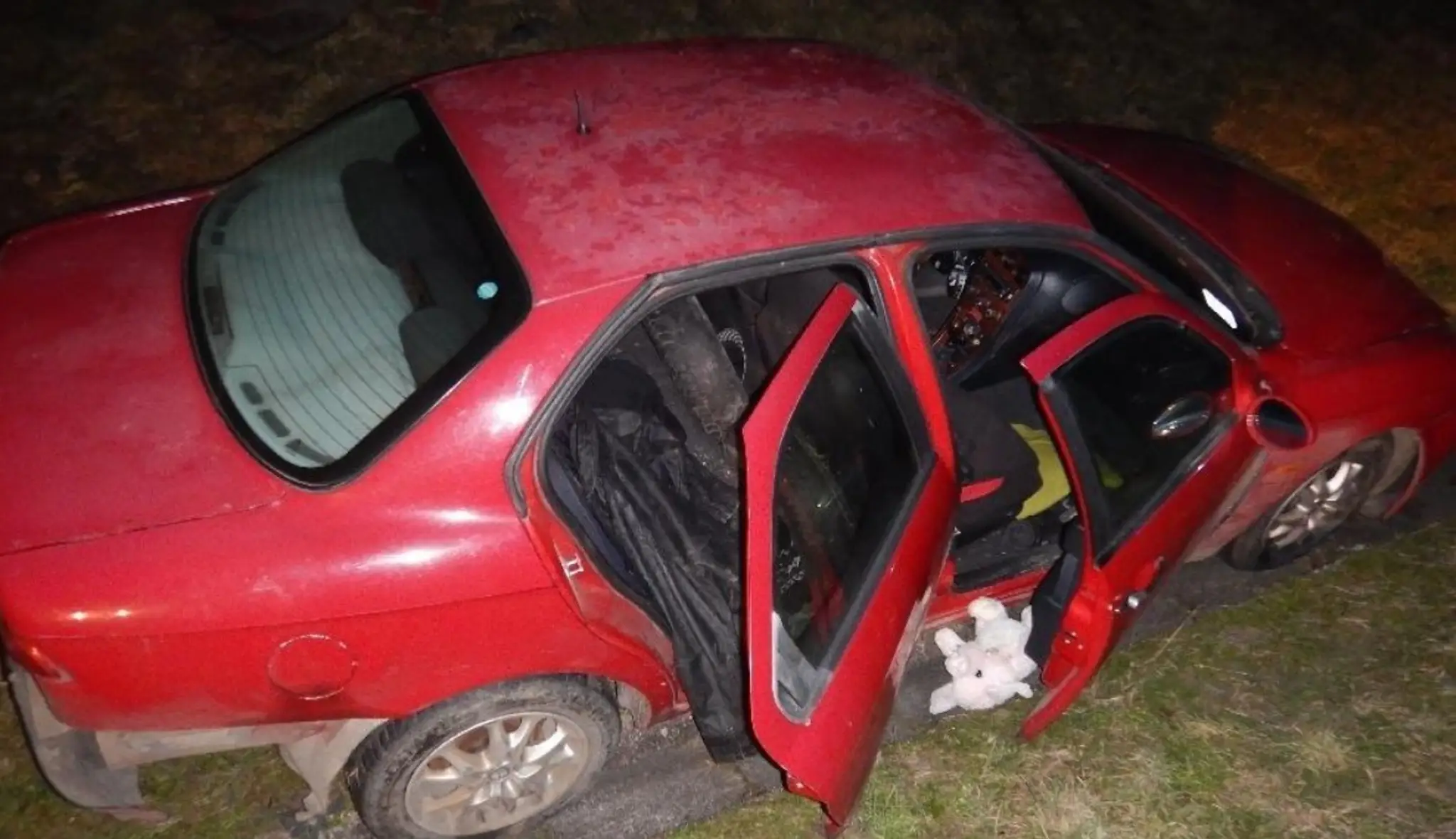 Auto po nehode.