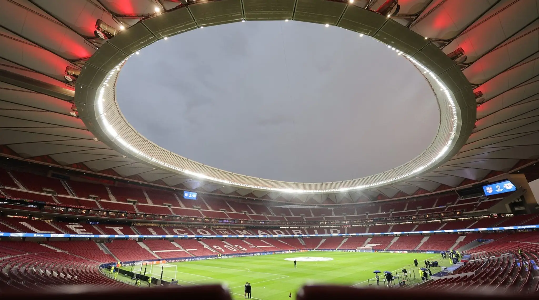 Veľkolepý stánok Atlética Madrid.