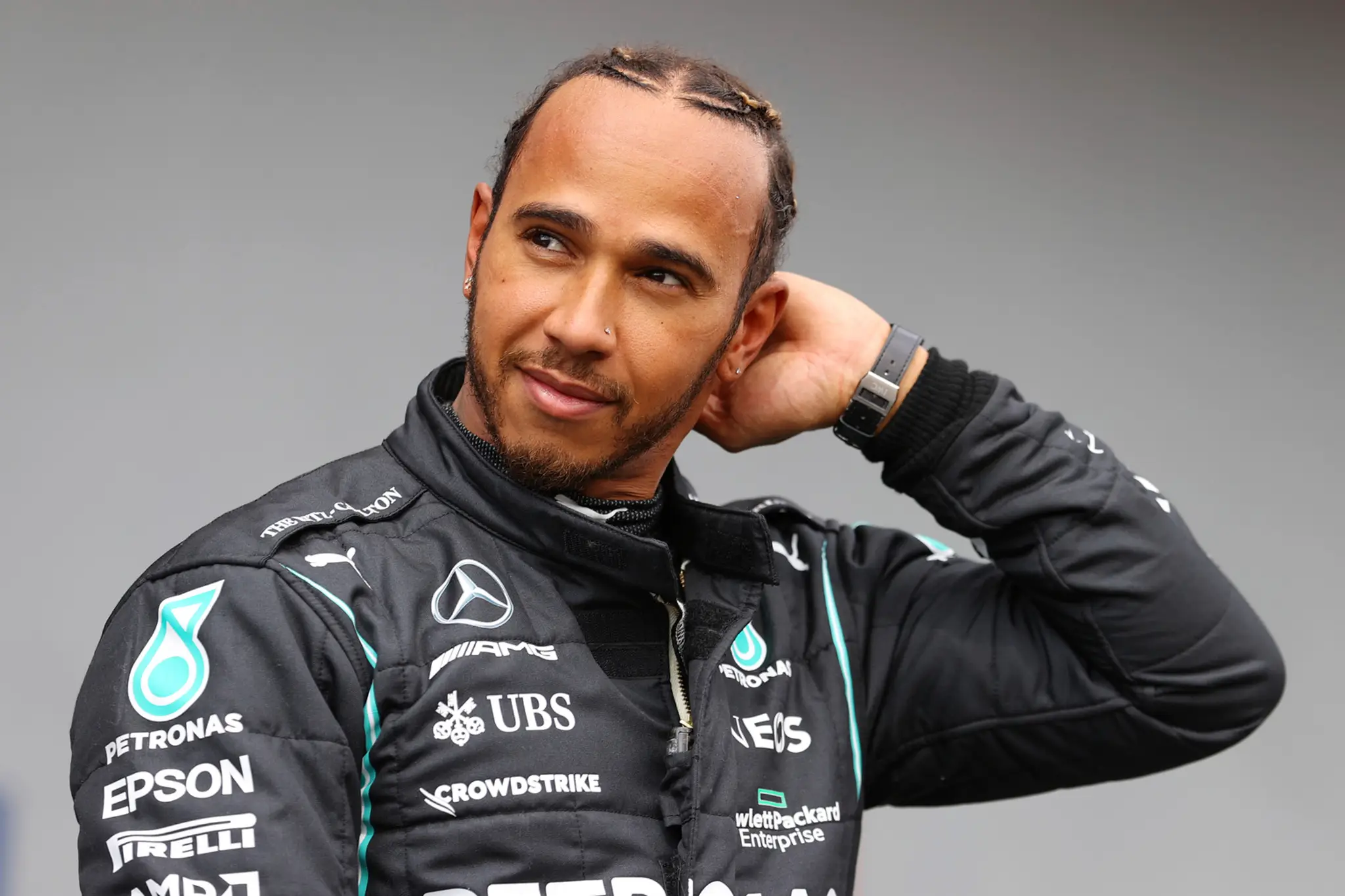Britský pilot F1 Lewis Hamilton.