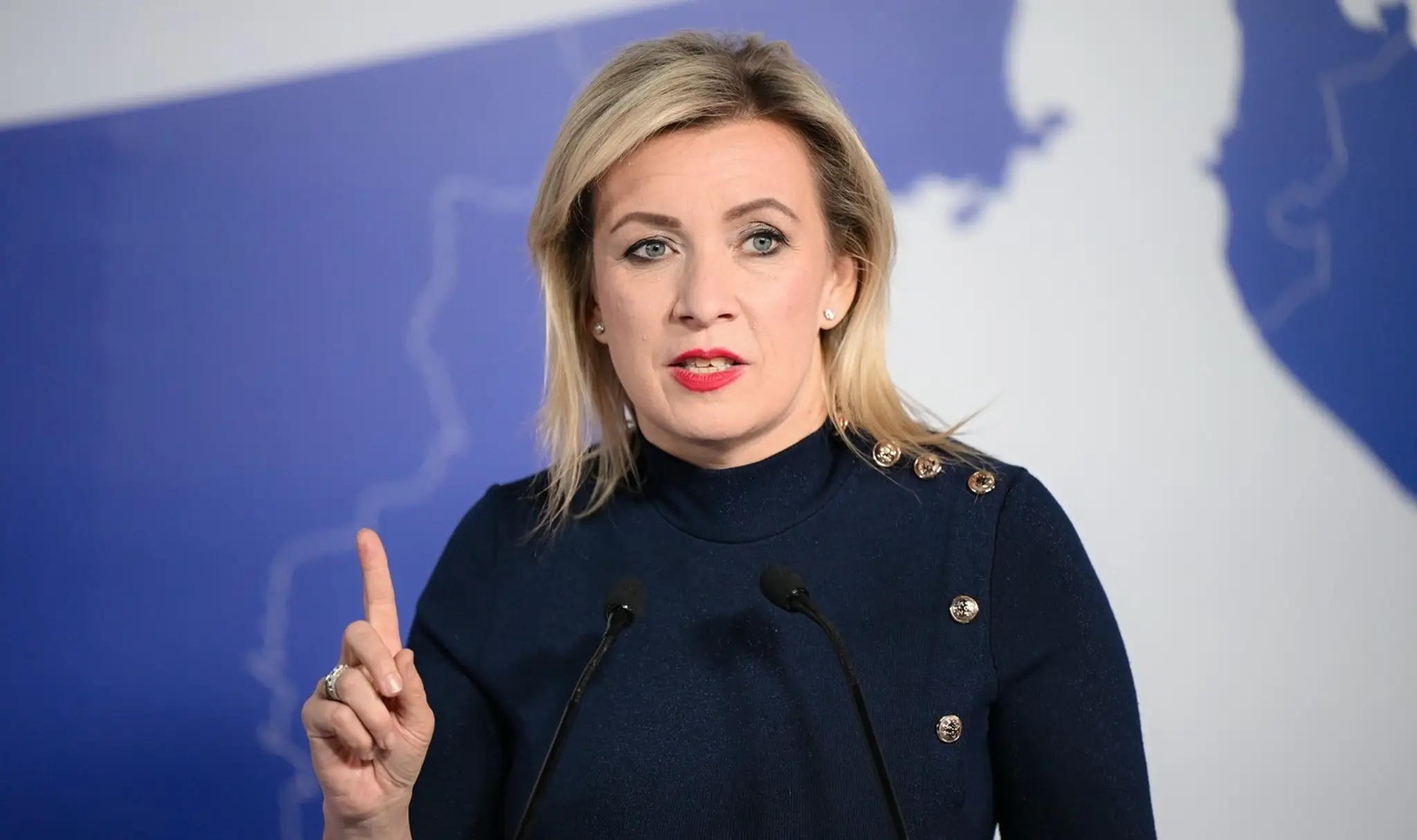 Hovorkyňa ruského ministerstva zahraničných vecí Maria Zacharovová.