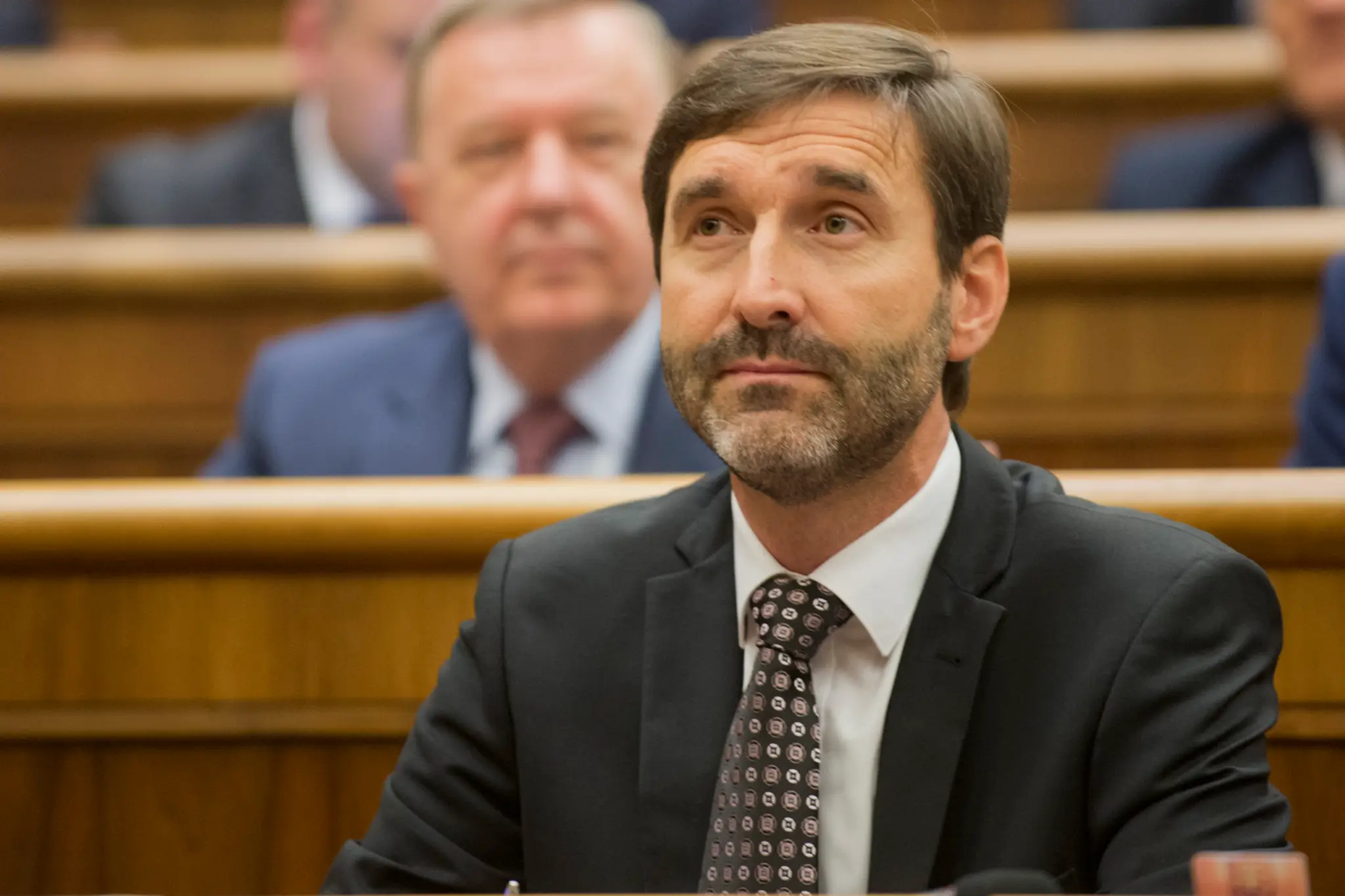 Na snímke poslanec za SMER-SD Juraj Blanár počas 10. schôdze Národnej rady SR.