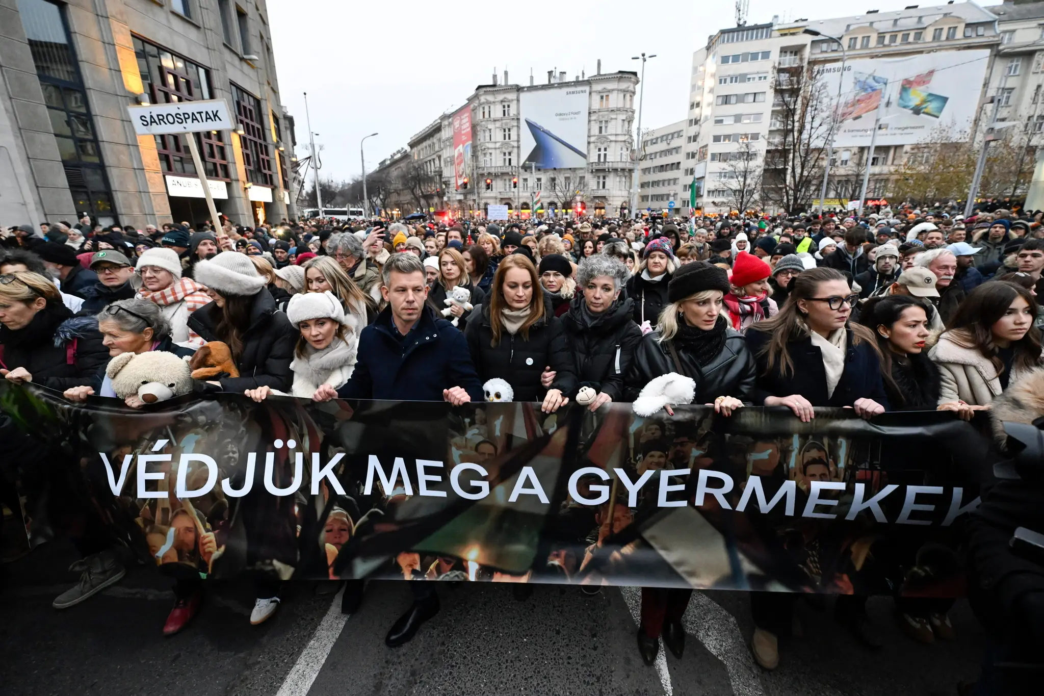 Protest v Budapešti