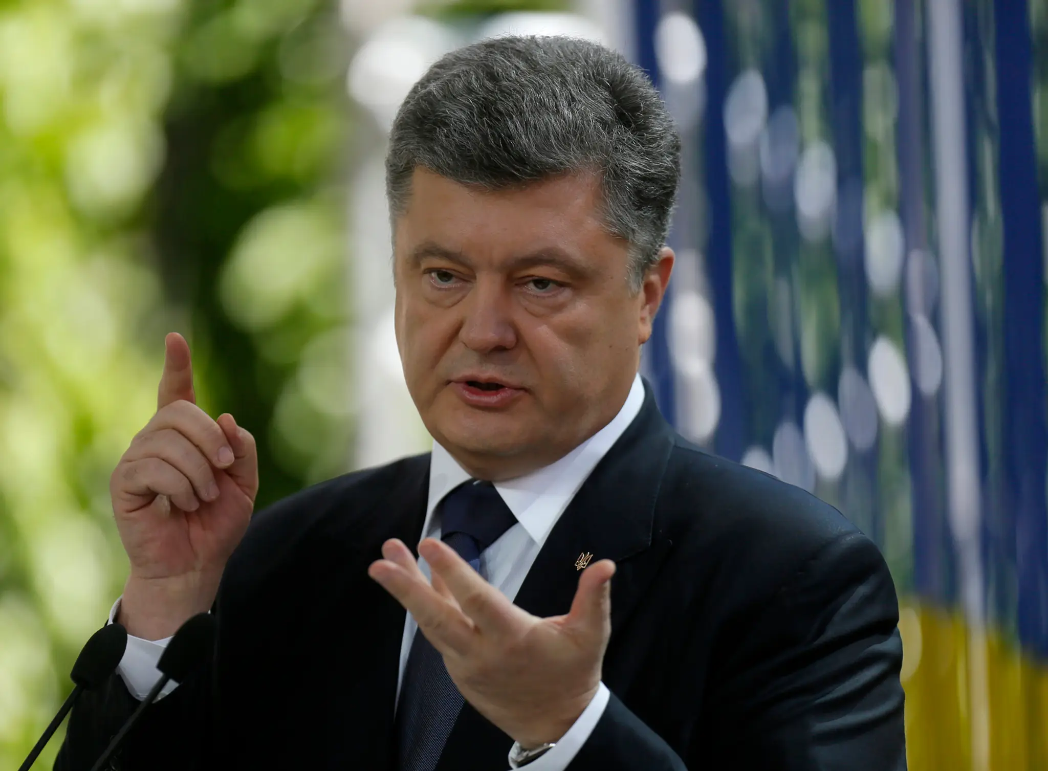 Ukrajinský prezident Petro Porošenko.