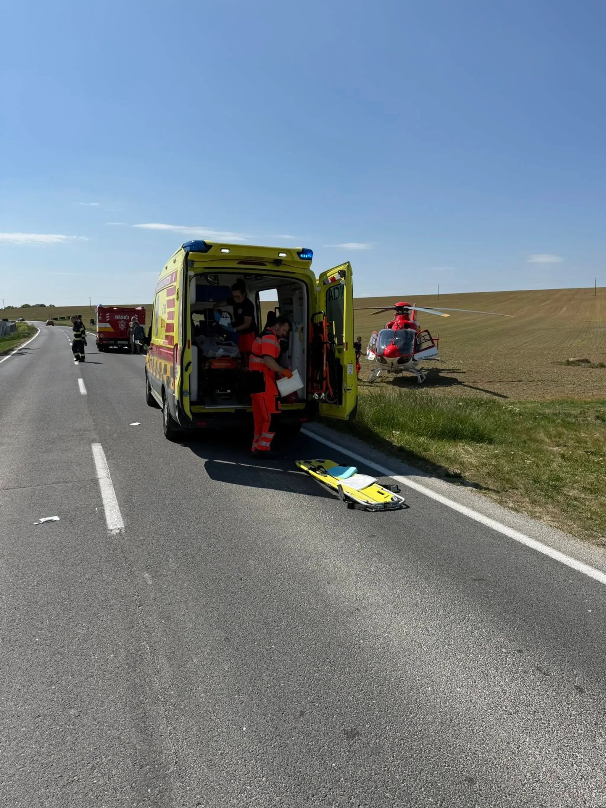 Nehoda motorkárky.