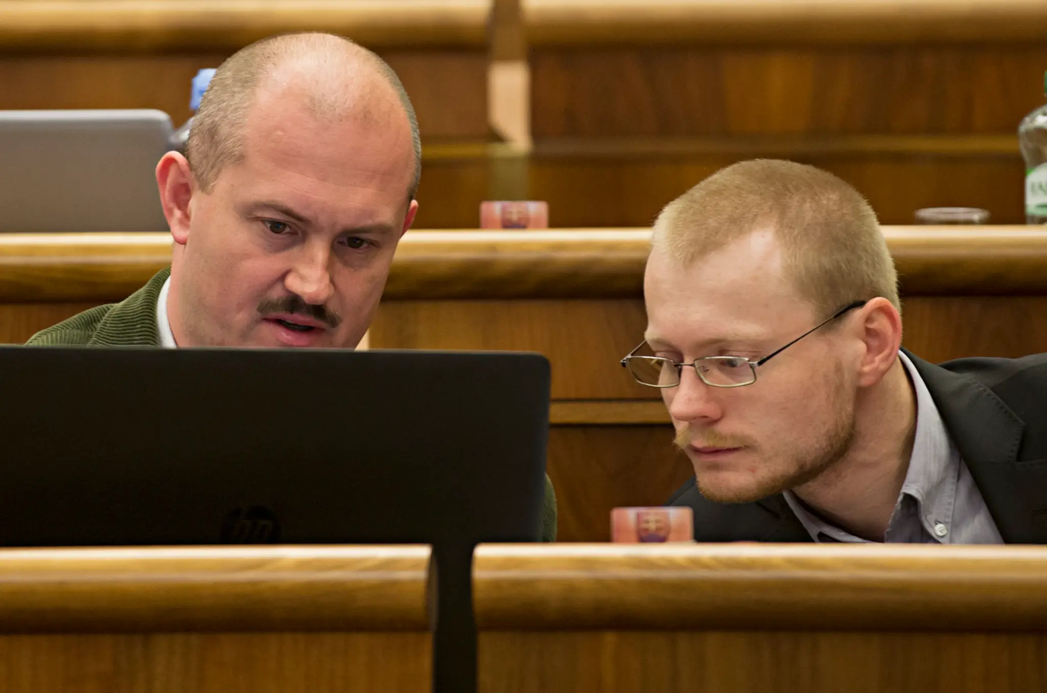 Marian Kotleba a Rastislav Schlosár z ĽSNS