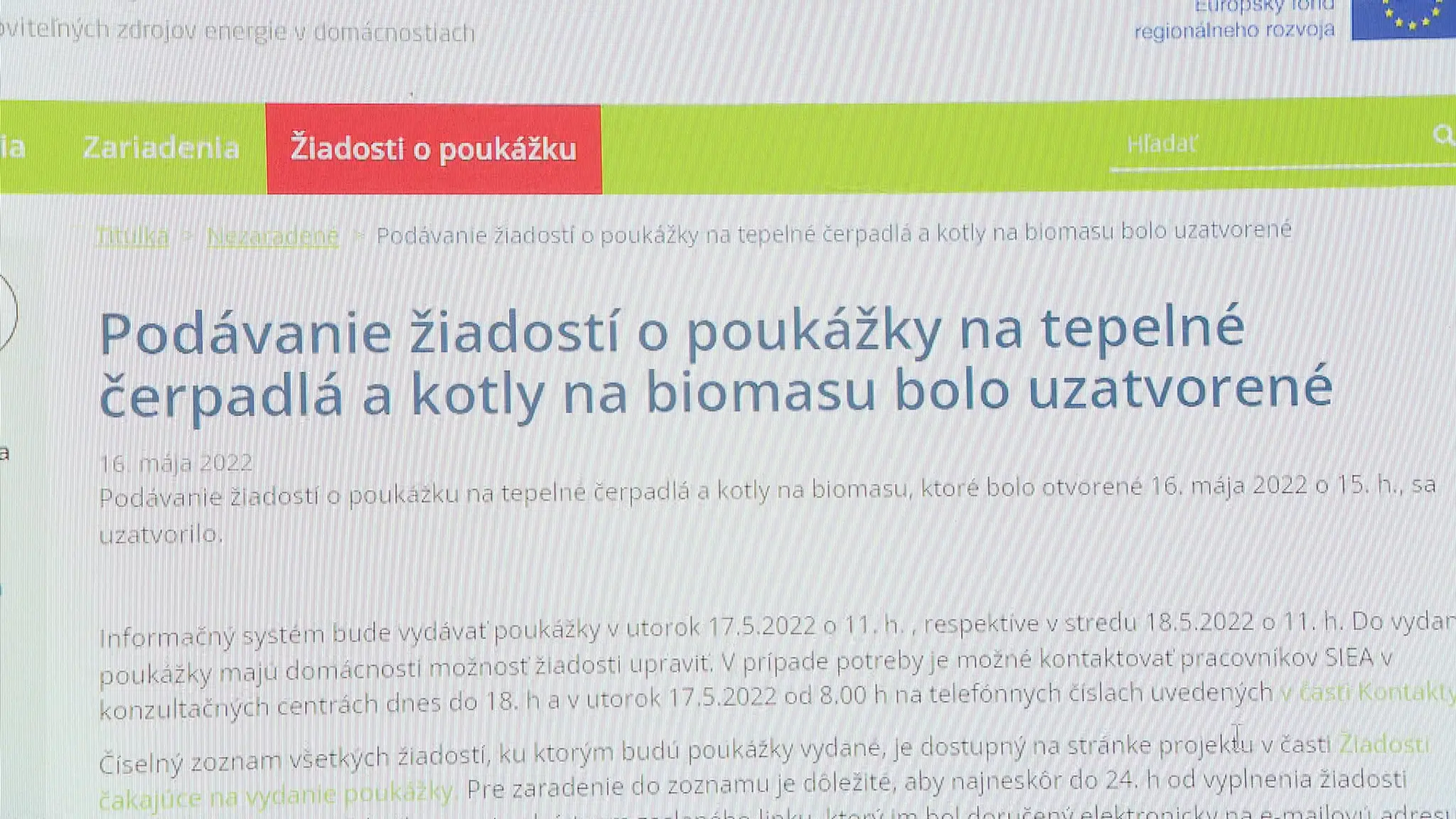 Dotácia na tepelné čerpadlá