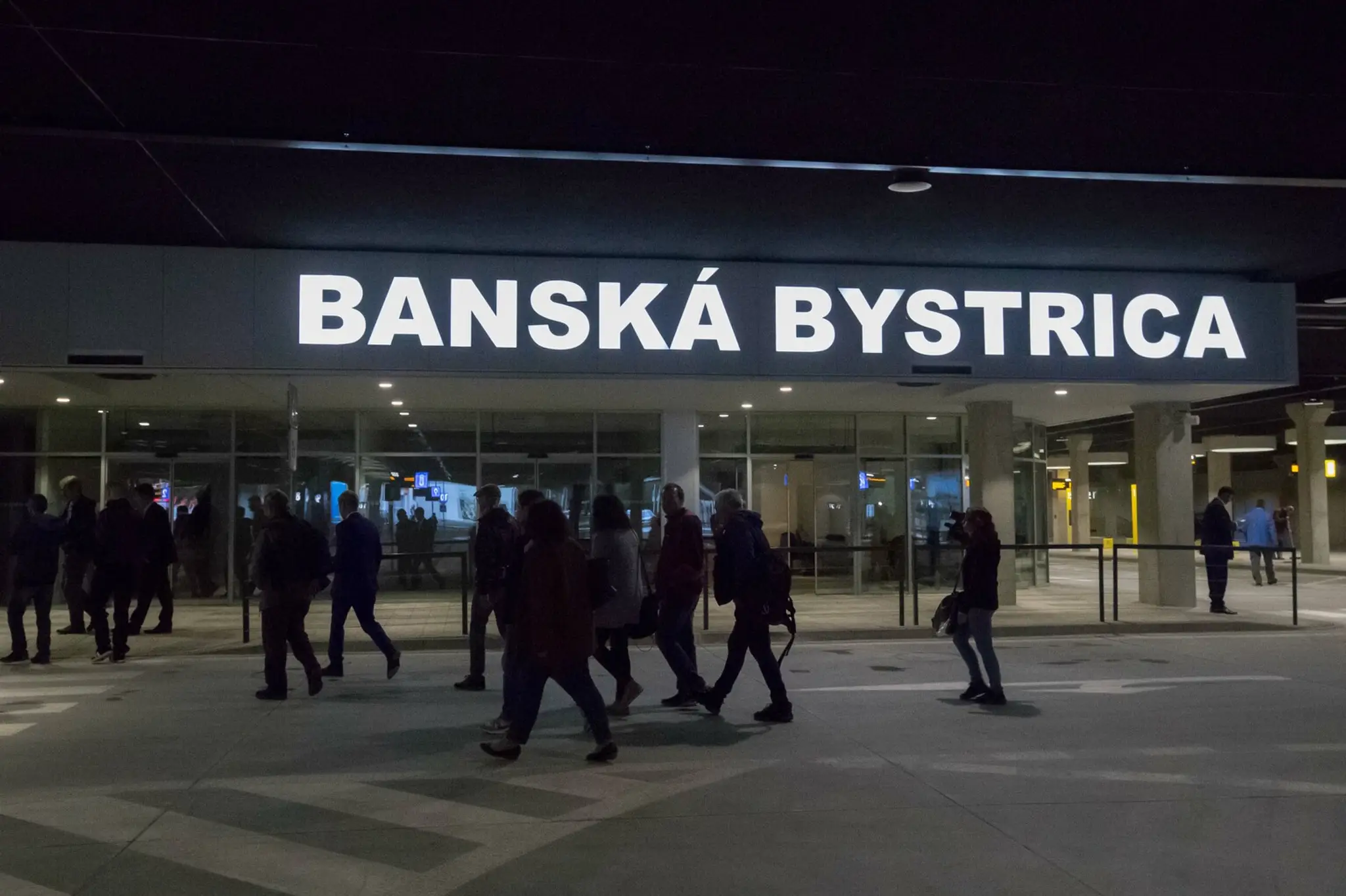 Autobusová stanica v Banskej Bystrici.