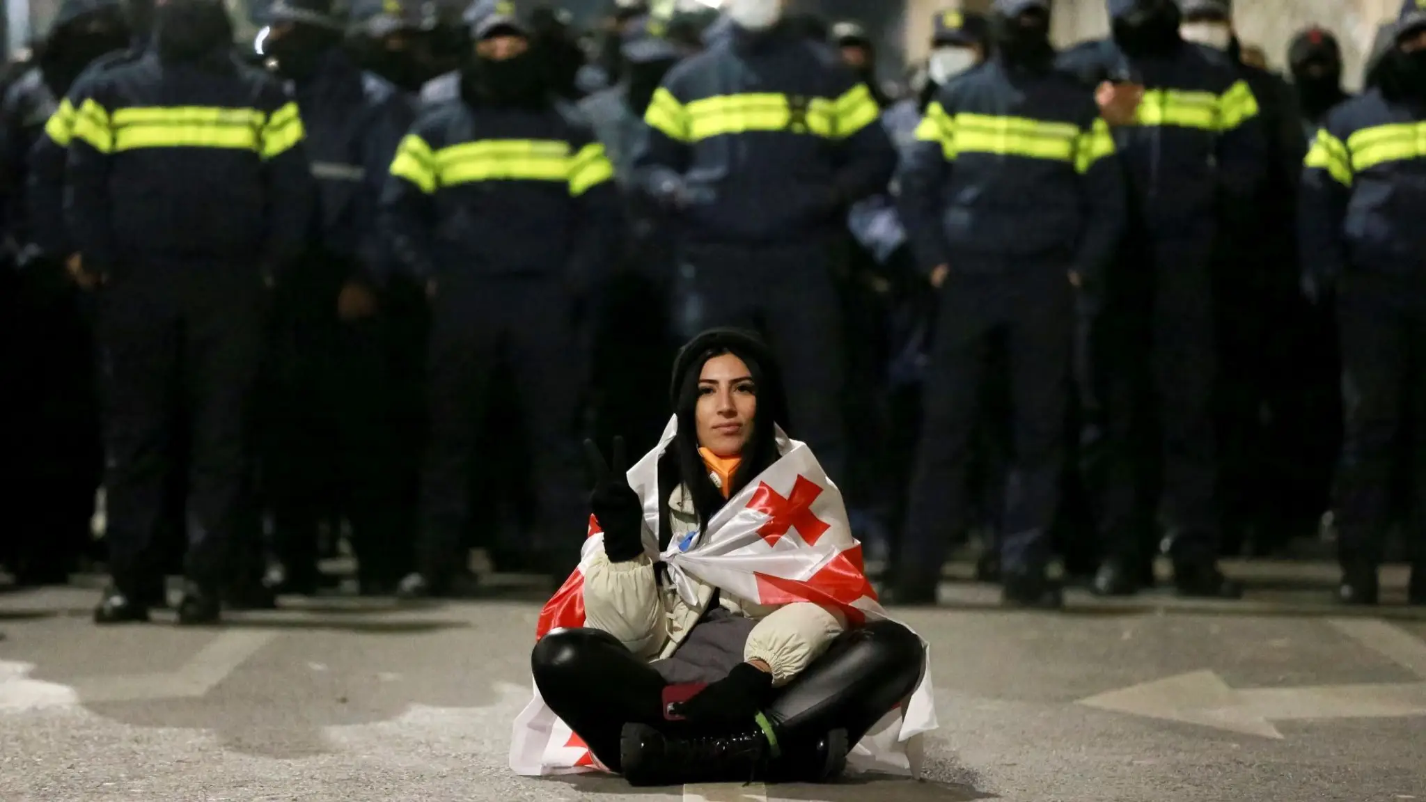 Protesty v Gruzínsku